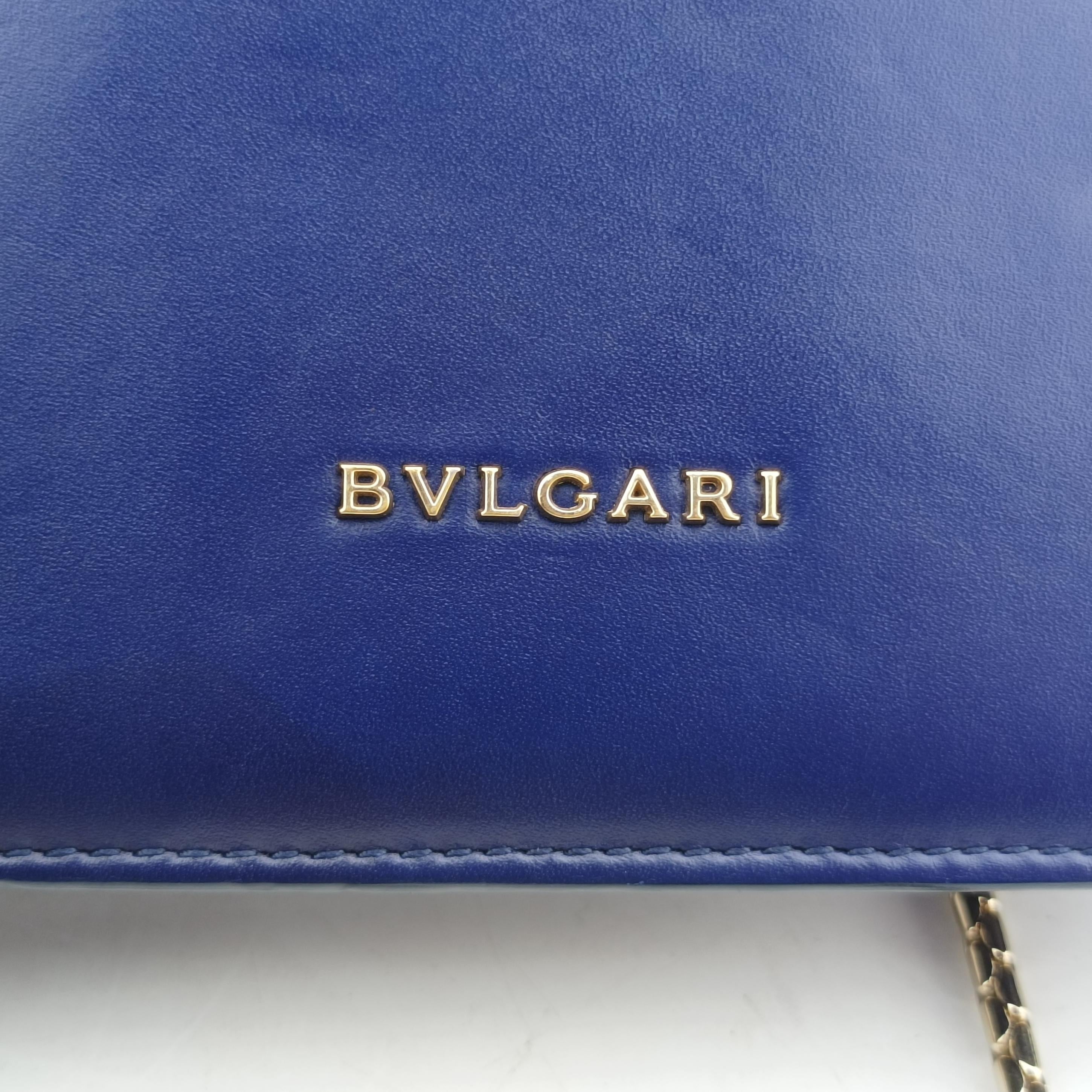 Pre-owned Bvlgari Serpenti Purple x Light Purple Galuchat Skin×Leather  shoulderbag | stylenewstar