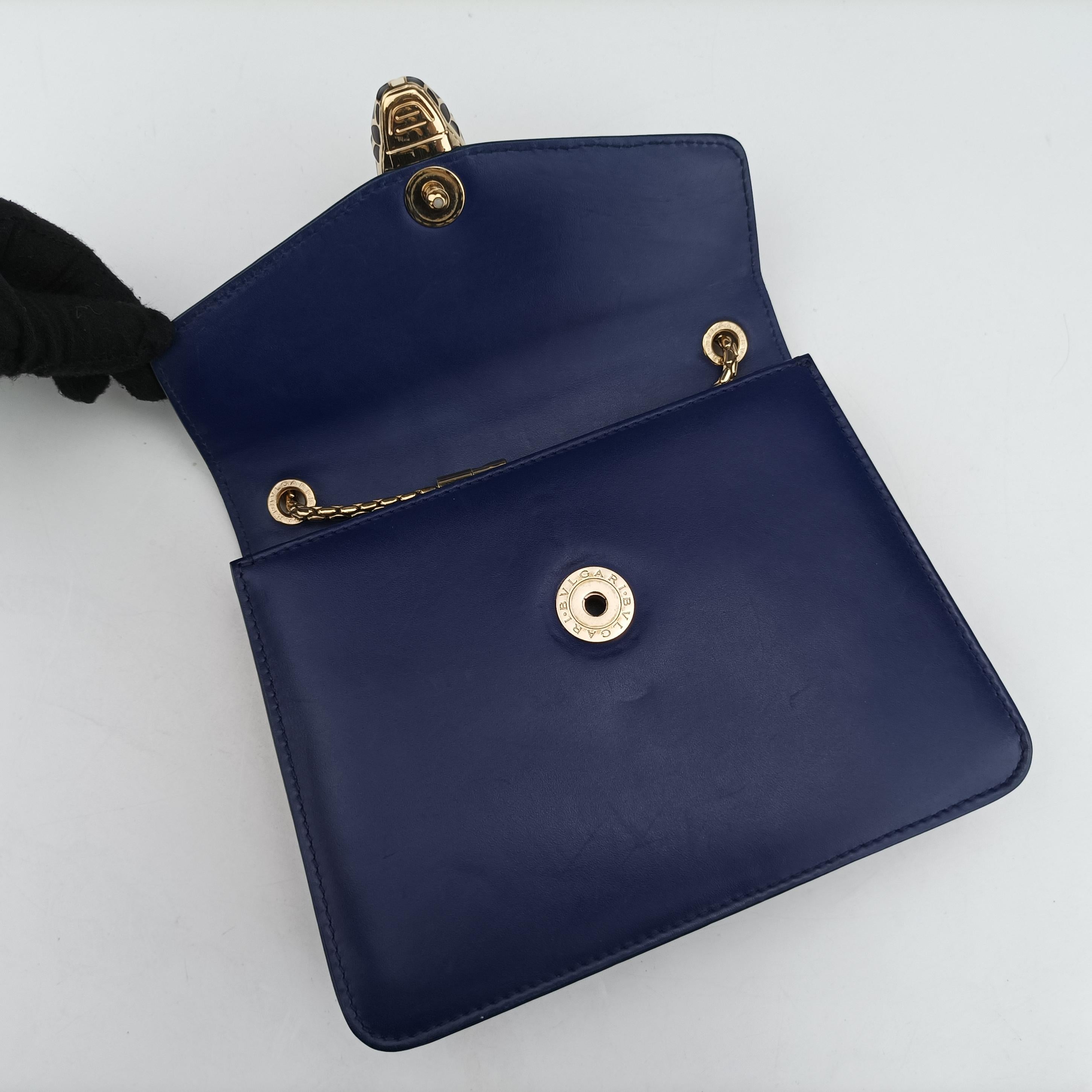 Pre-owned Bvlgari Serpenti Purple x Light Purple Galuchat Skin×Leather  shoulderbag | stylenewstar