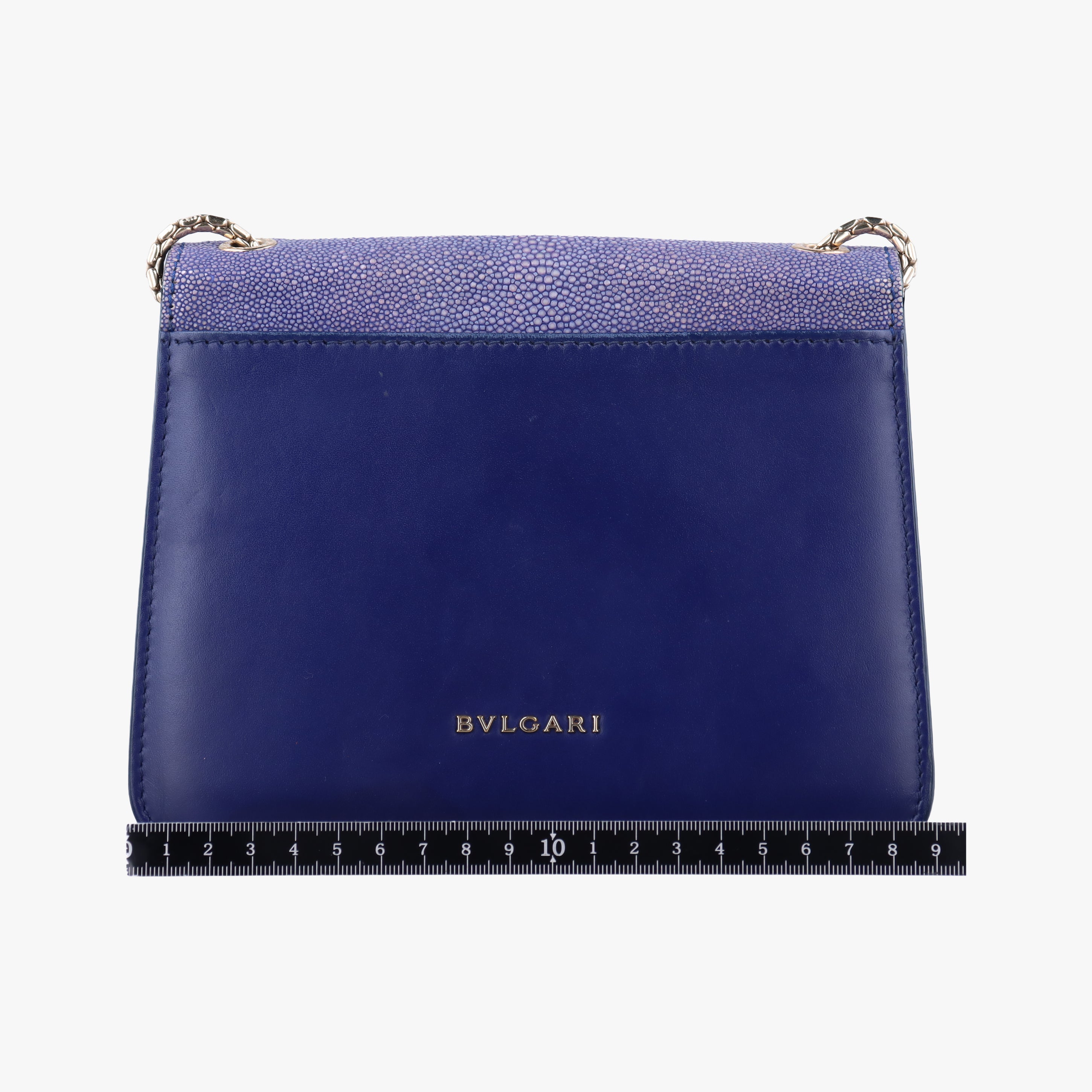 Pre-owned Bvlgari Serpenti Purple x Light Purple Galuchat Skin×Leather  shoulderbag | stylenewstar