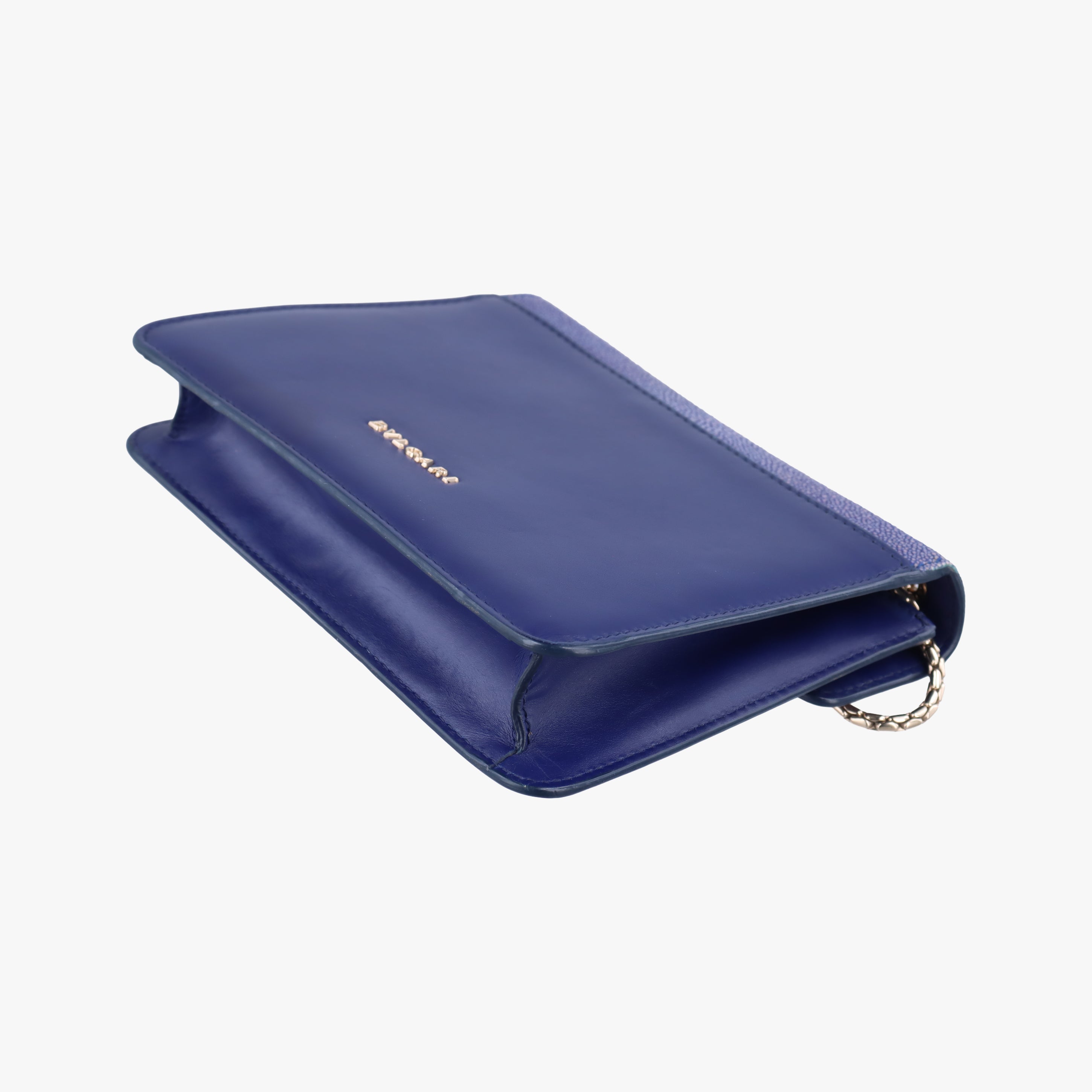 Pre-owned Bvlgari Serpenti Purple x Light Purple Galuchat Skin×Leather  shoulderbag | stylenewstar