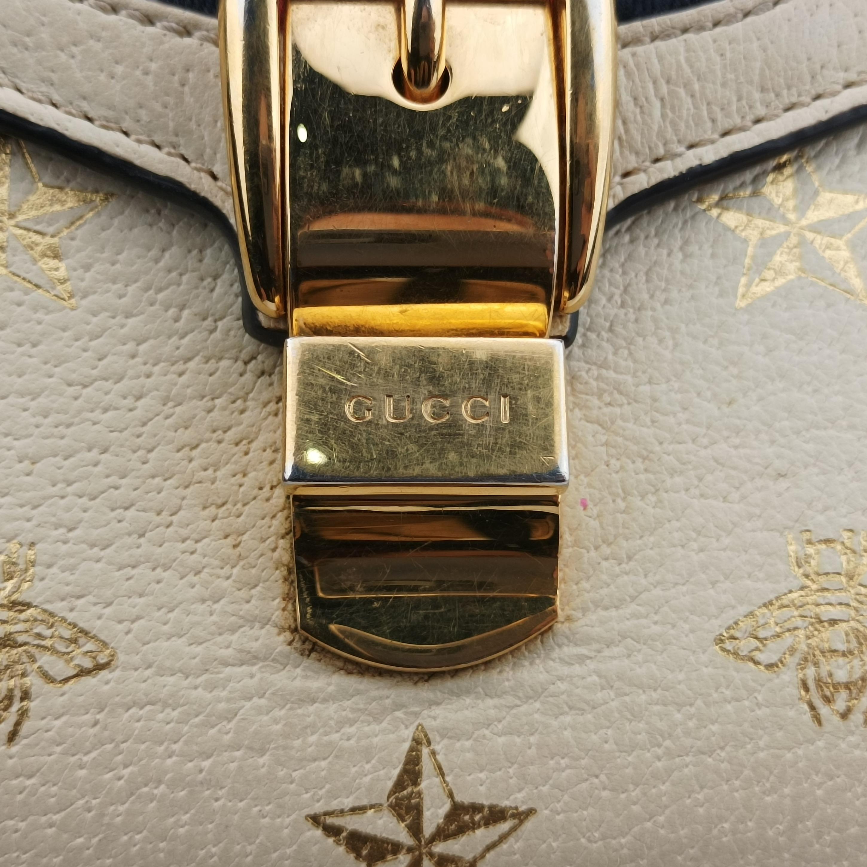 Pre-owned Gucci Sylvie White Leather 470270 shoulderbag | stylenewstar