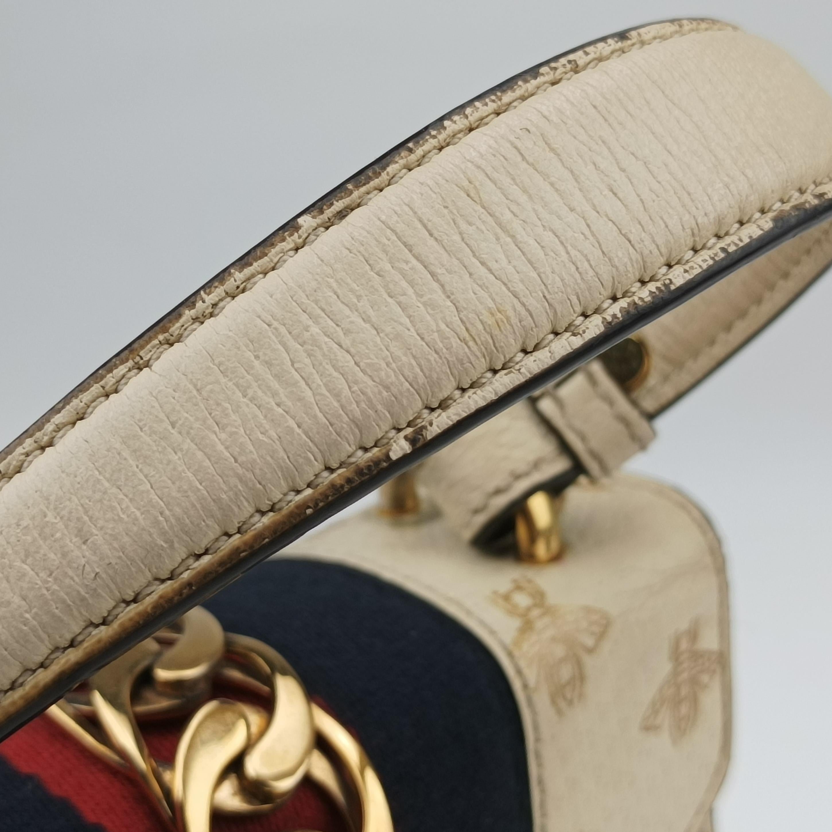 Pre-owned Gucci Sylvie White Leather 470270 shoulderbag | stylenewstar