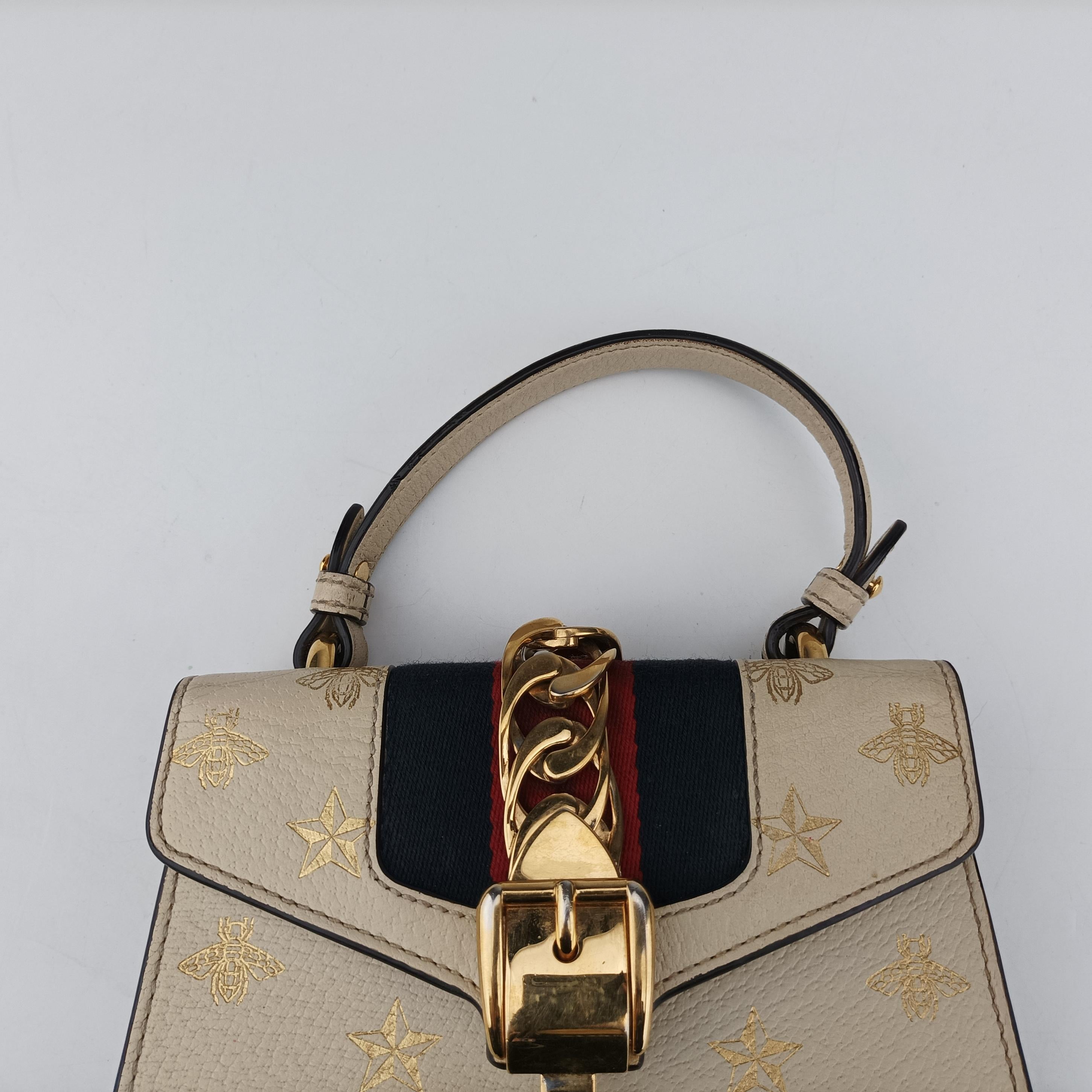 Pre-owned Gucci Sylvie White Leather 470270 shoulderbag | stylenewstar