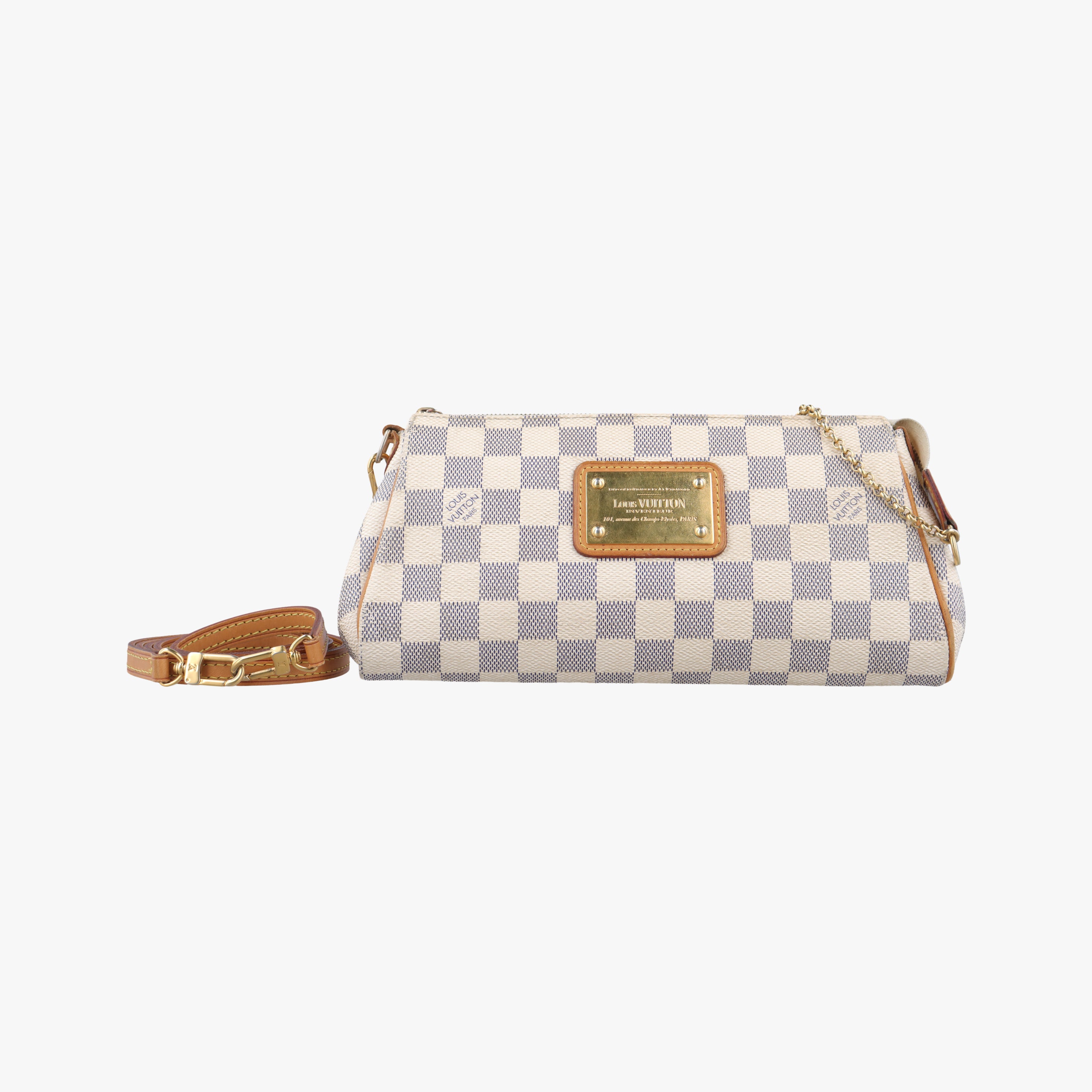Pre-owned Louis Vuitton EVA Azur Damier Canvas N55214 shoulderbag | stylenewstar