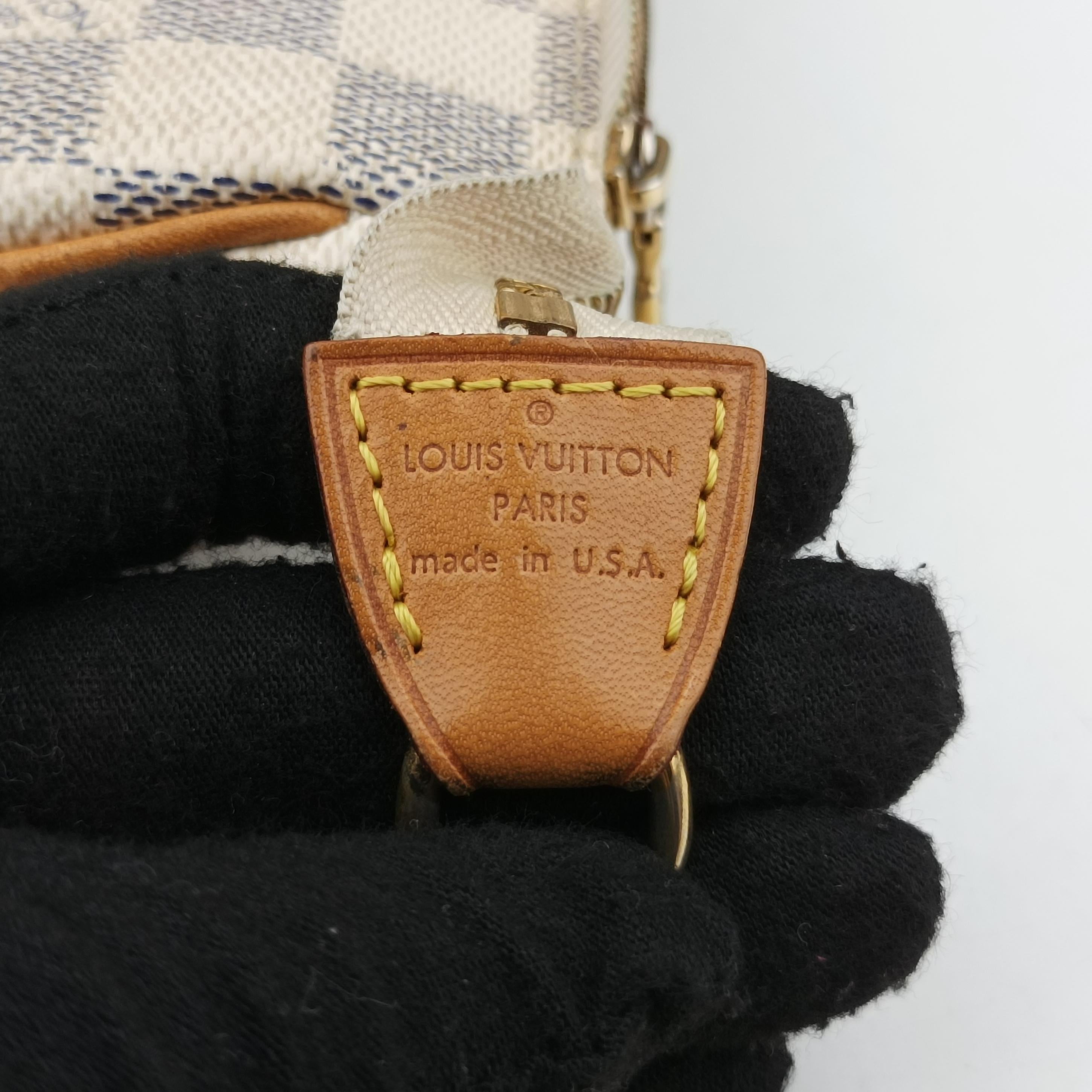 Pre-owned Louis Vuitton EVA Azur Damier Canvas N55214 shoulderbag | stylenewstar