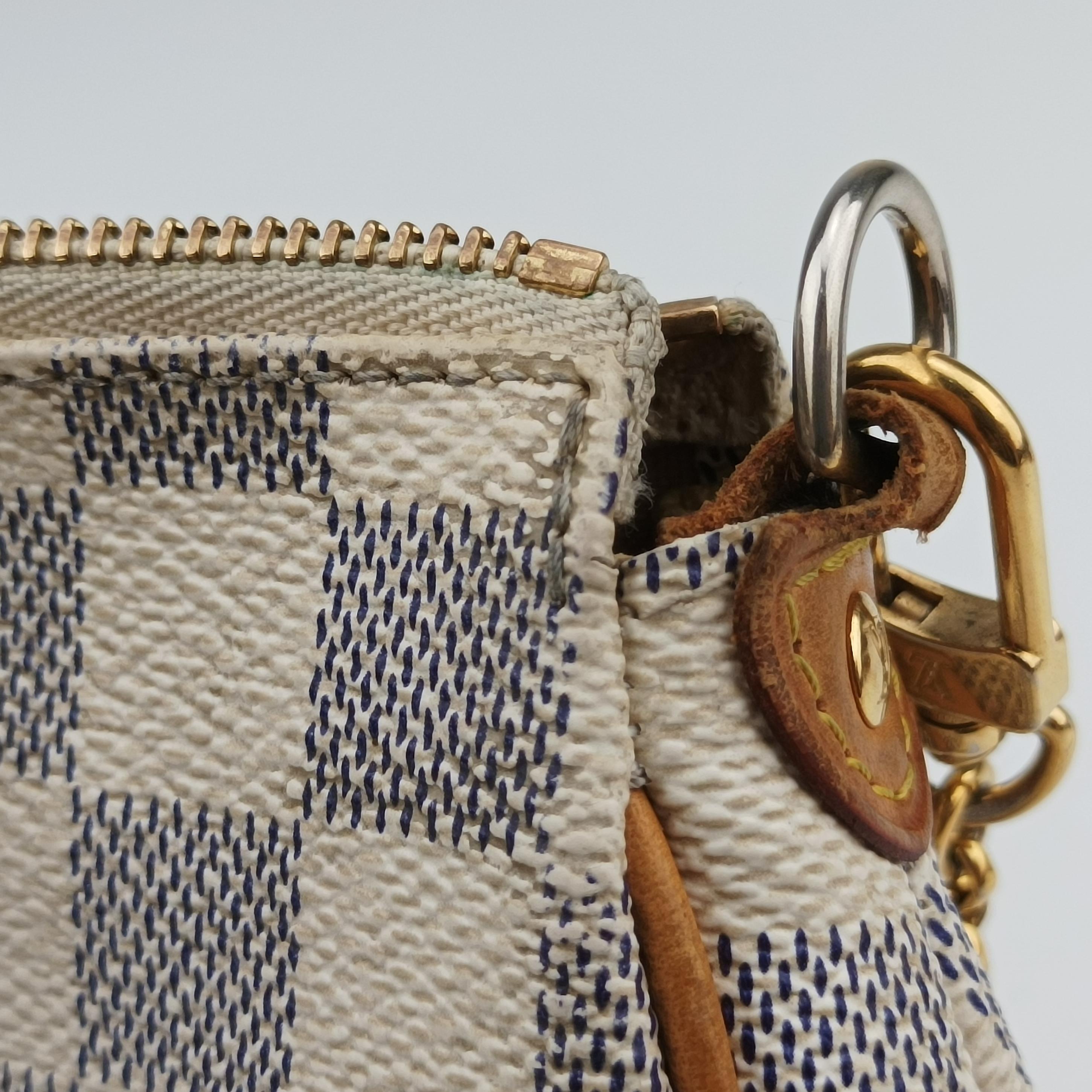 Pre-owned Louis Vuitton EVA Azur Damier Canvas N55214 shoulderbag | stylenewstar