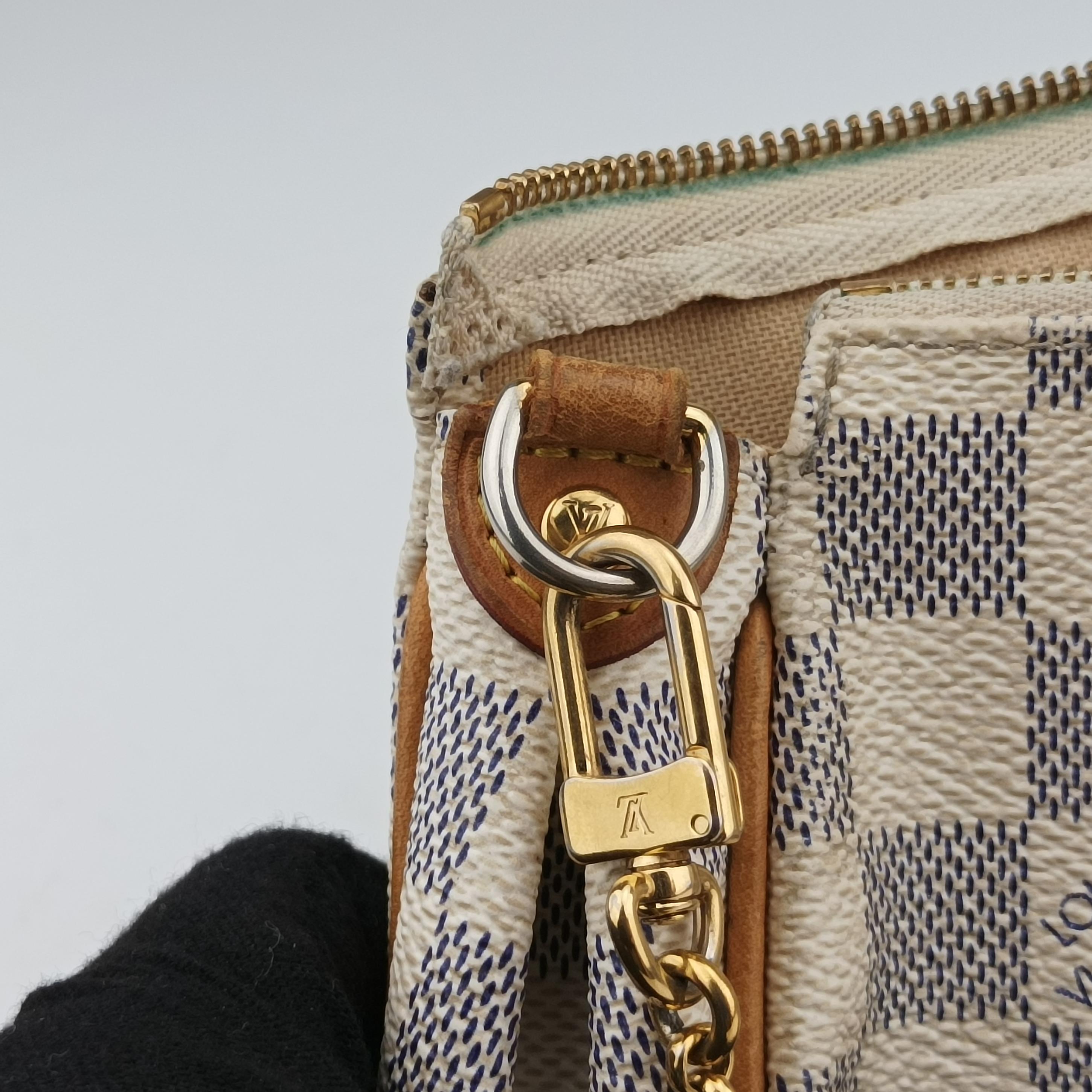 Pre-owned Louis Vuitton EVA Azur Damier Canvas N55214 shoulderbag | stylenewstar