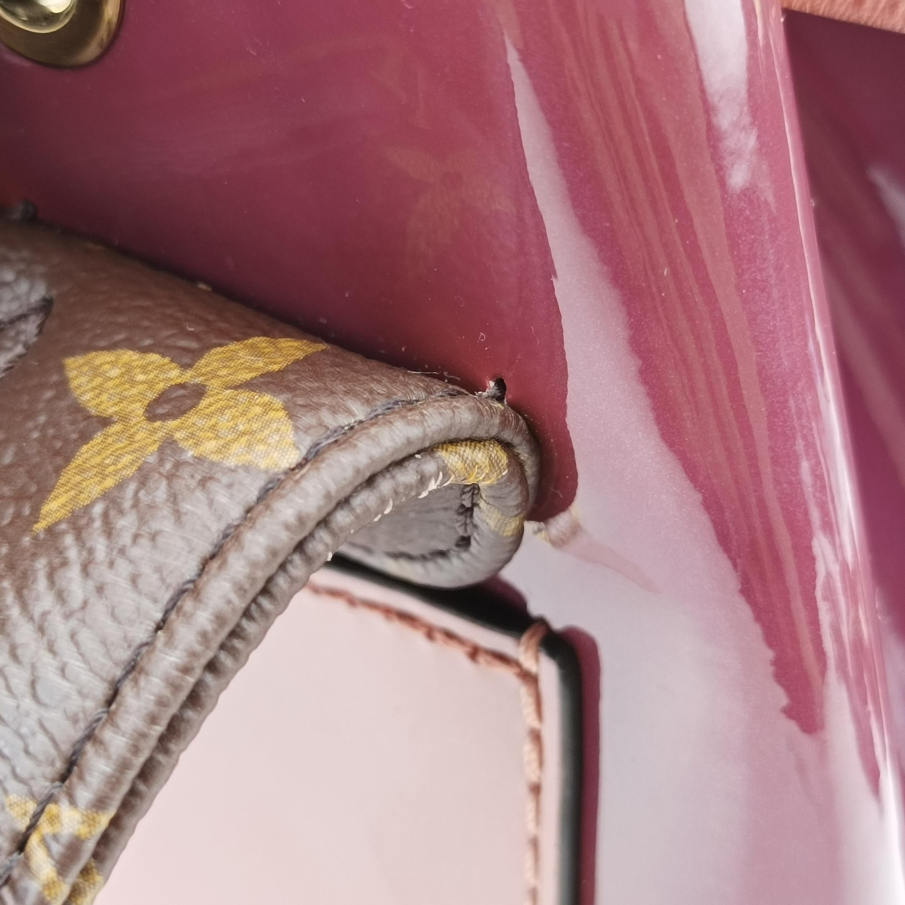 Pre-owned Louis Vuitton Hot Springs Brown×View Rose Monogram canvas×Vernis M53545 backpack/rucksack | stylenewstar