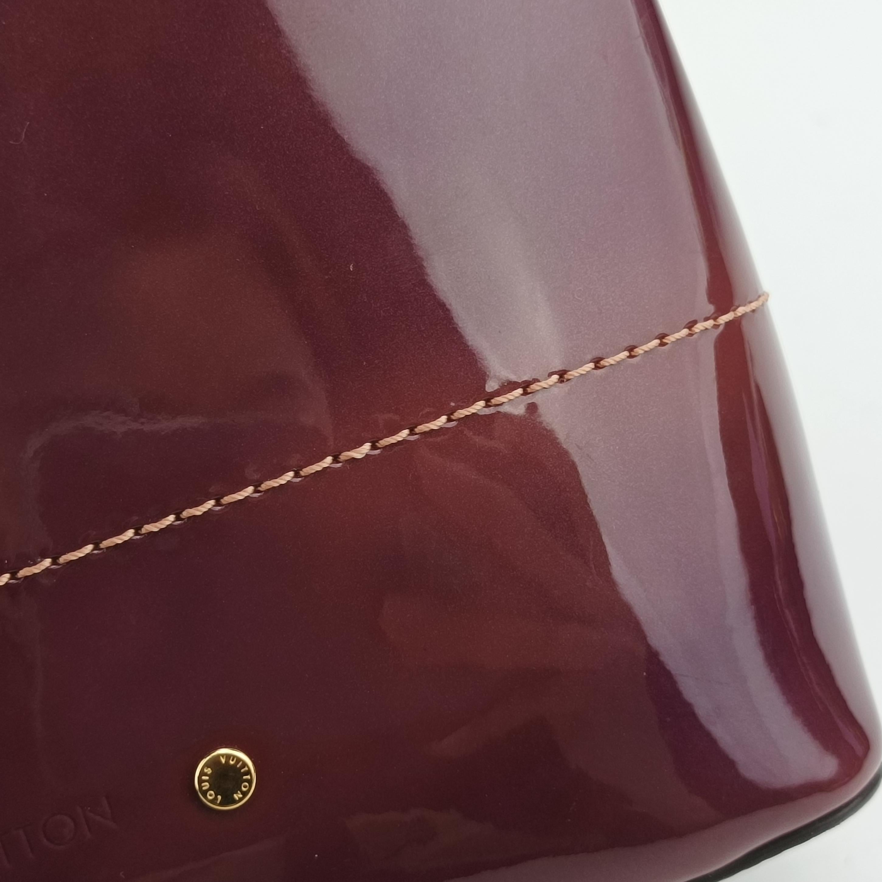 Pre-owned Louis Vuitton Hot Springs Brown×View Rose Monogram canvas×Vernis M53545 backpack/rucksack | stylenewstar