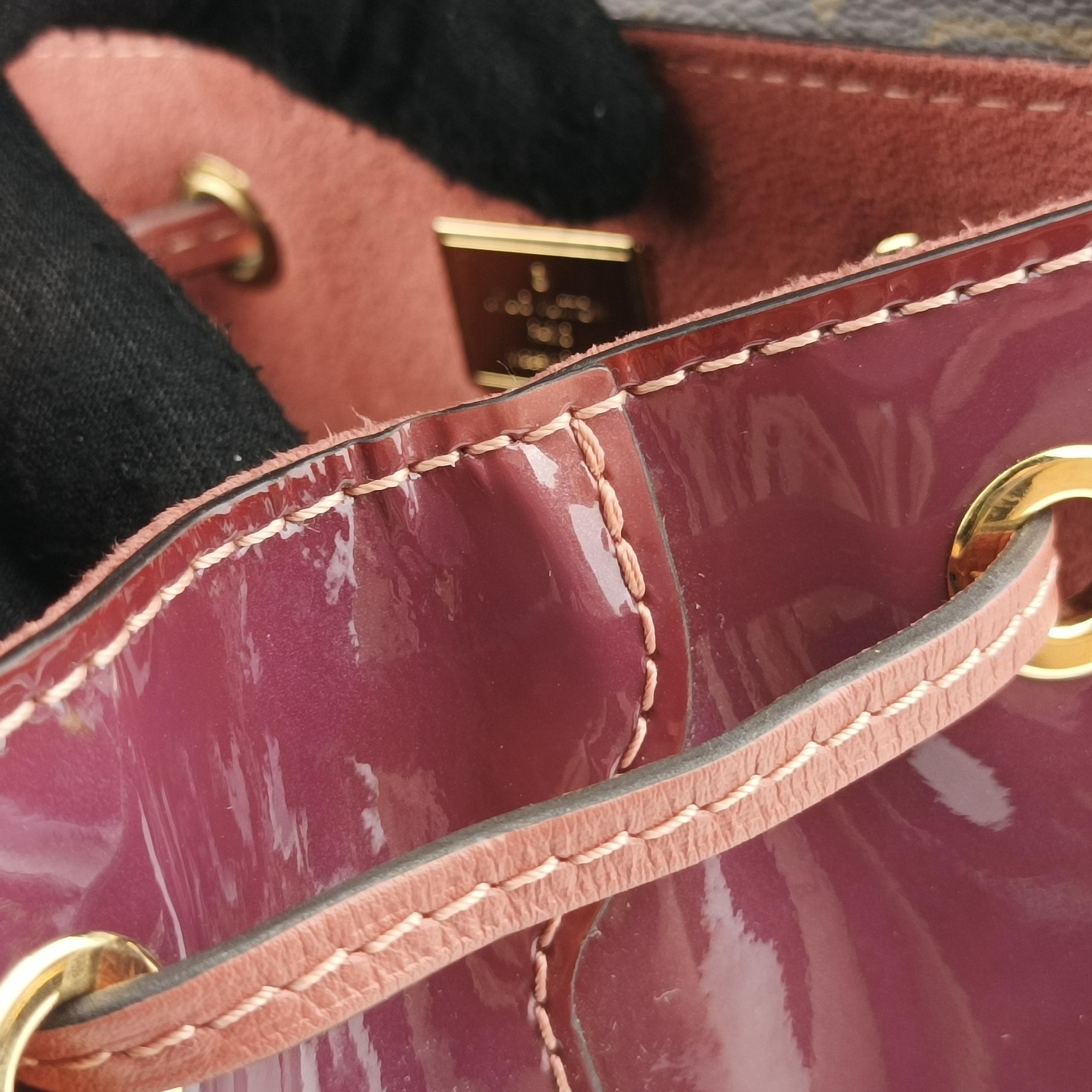 Pre-owned Louis Vuitton Hot Springs Brown×View Rose Monogram canvas×Vernis M53545 backpack/rucksack | stylenewstar