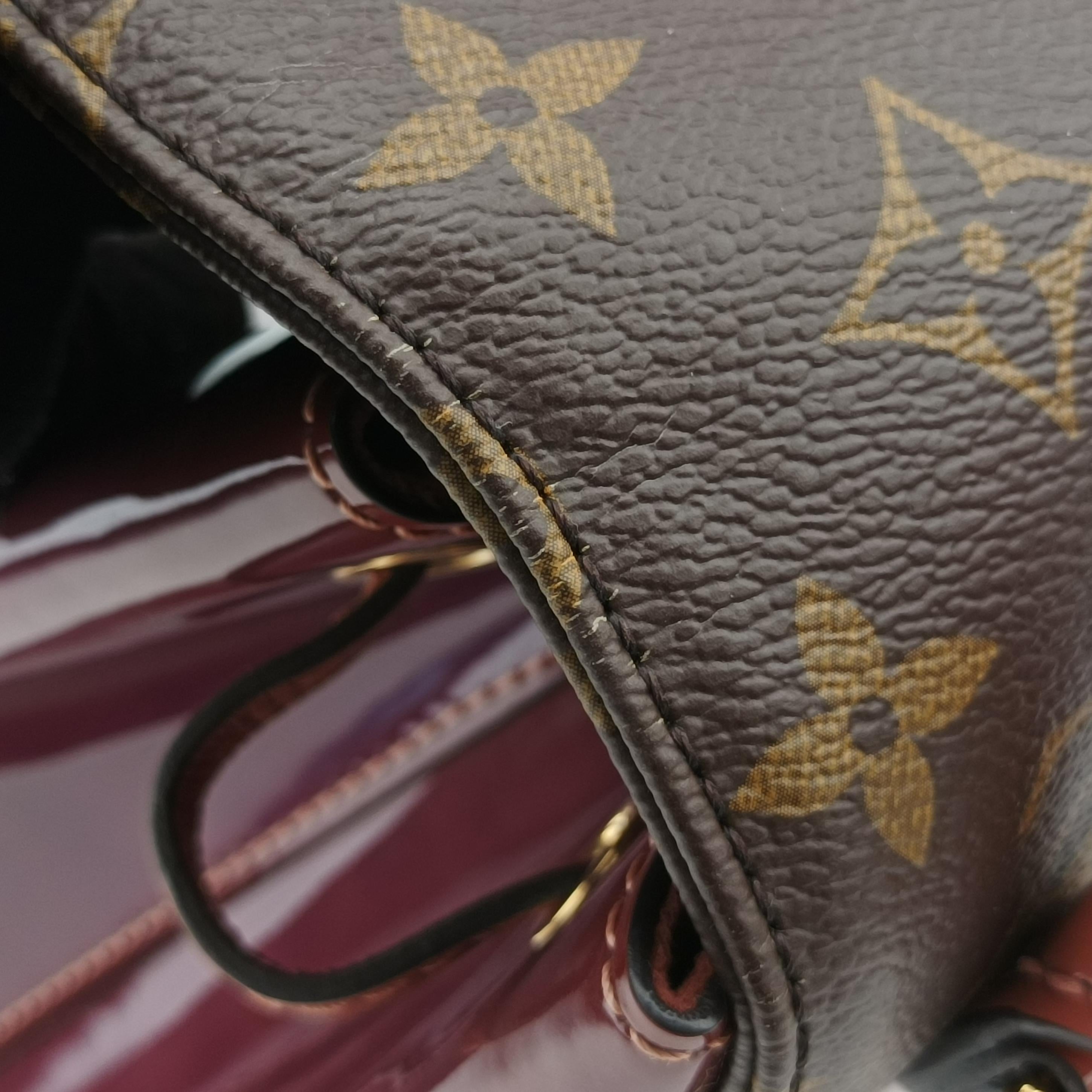 Pre-owned Louis Vuitton Hot Springs Brown×View Rose Monogram canvas×Vernis M53545 backpack/rucksack | stylenewstar