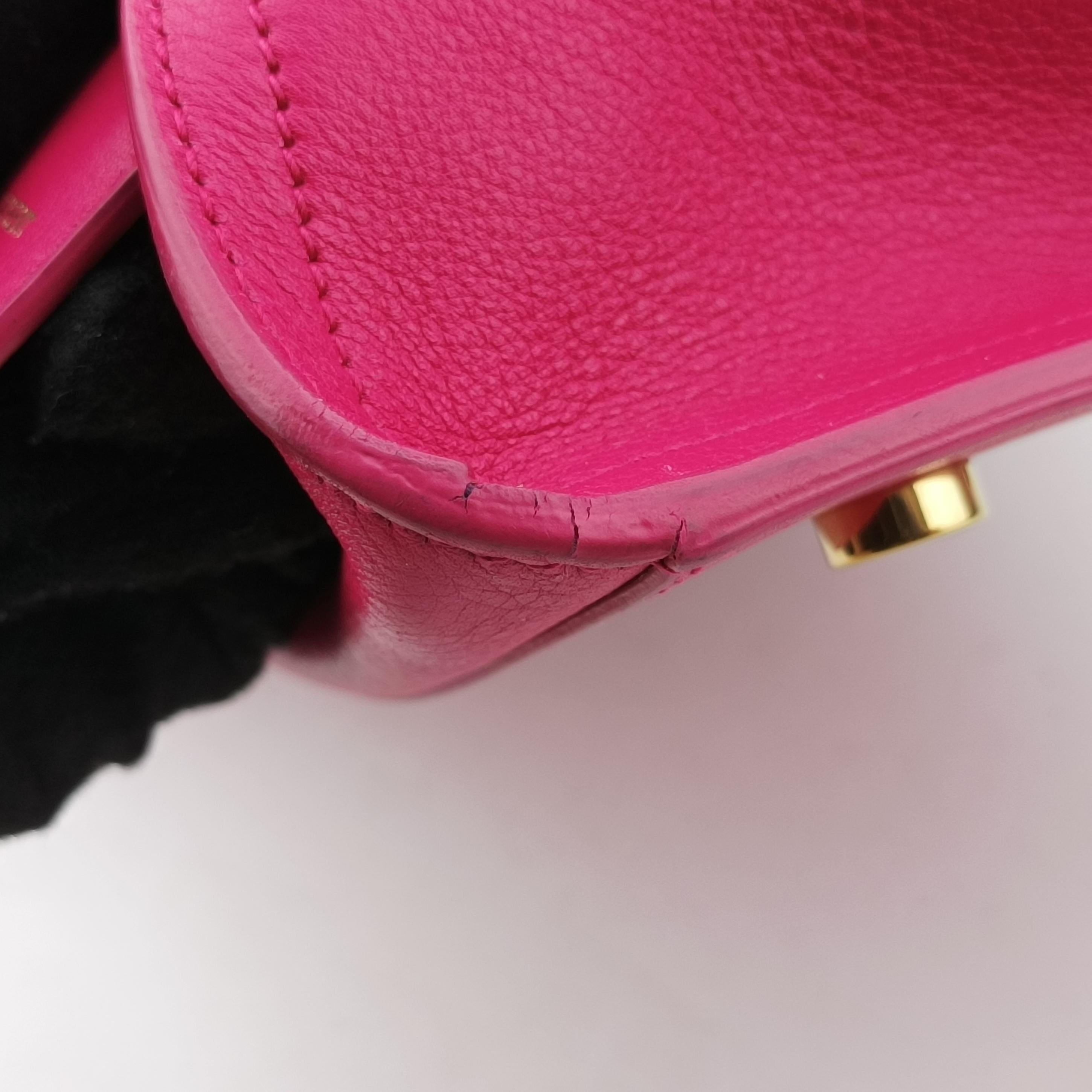 Pre-owned Yves Saint Laurent BABY CABAS Pink Leather 394461 shoulderbag | stylenewstar