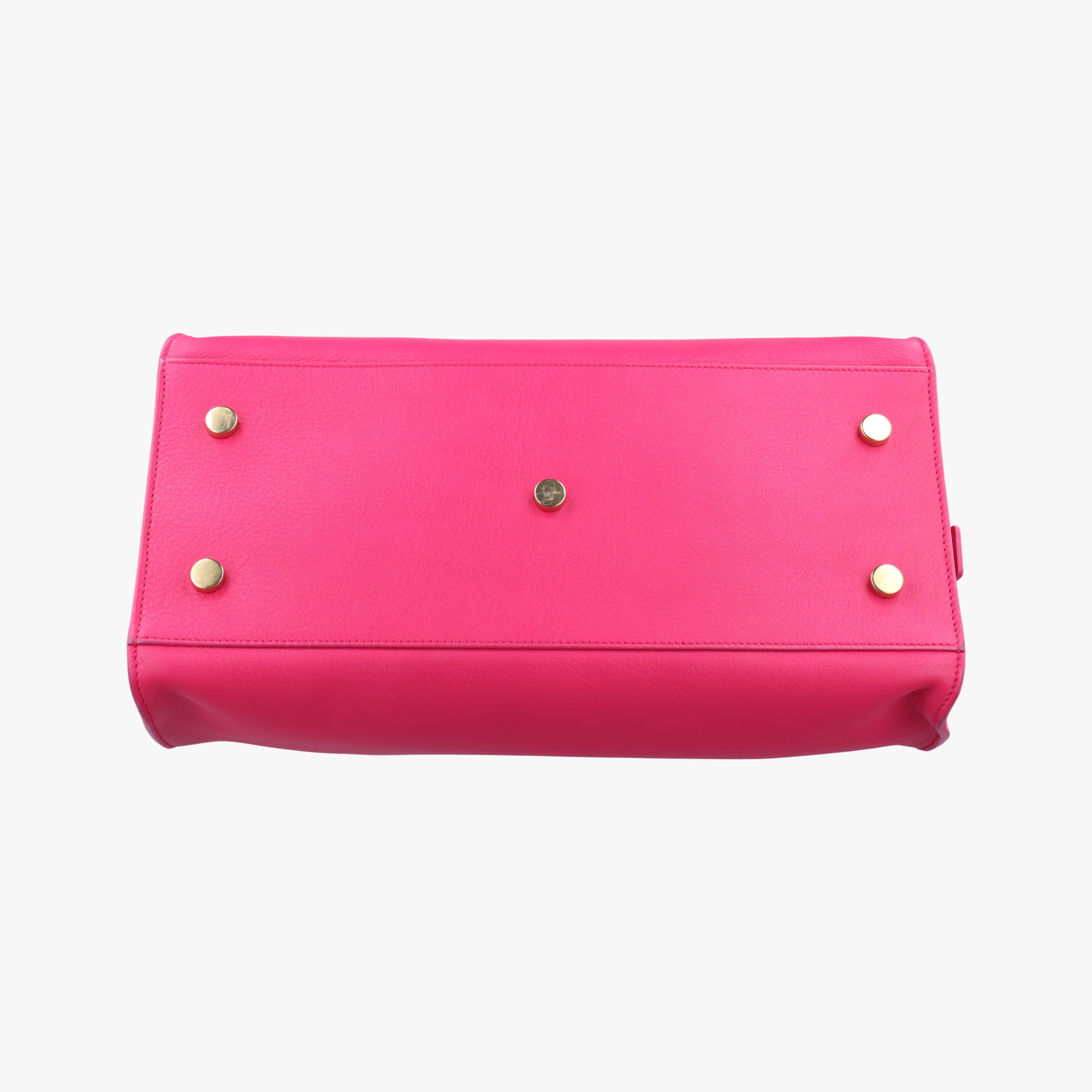 Pre-owned Yves Saint Laurent BABY CABAS Pink Leather 394461 shoulderbag | stylenewstar