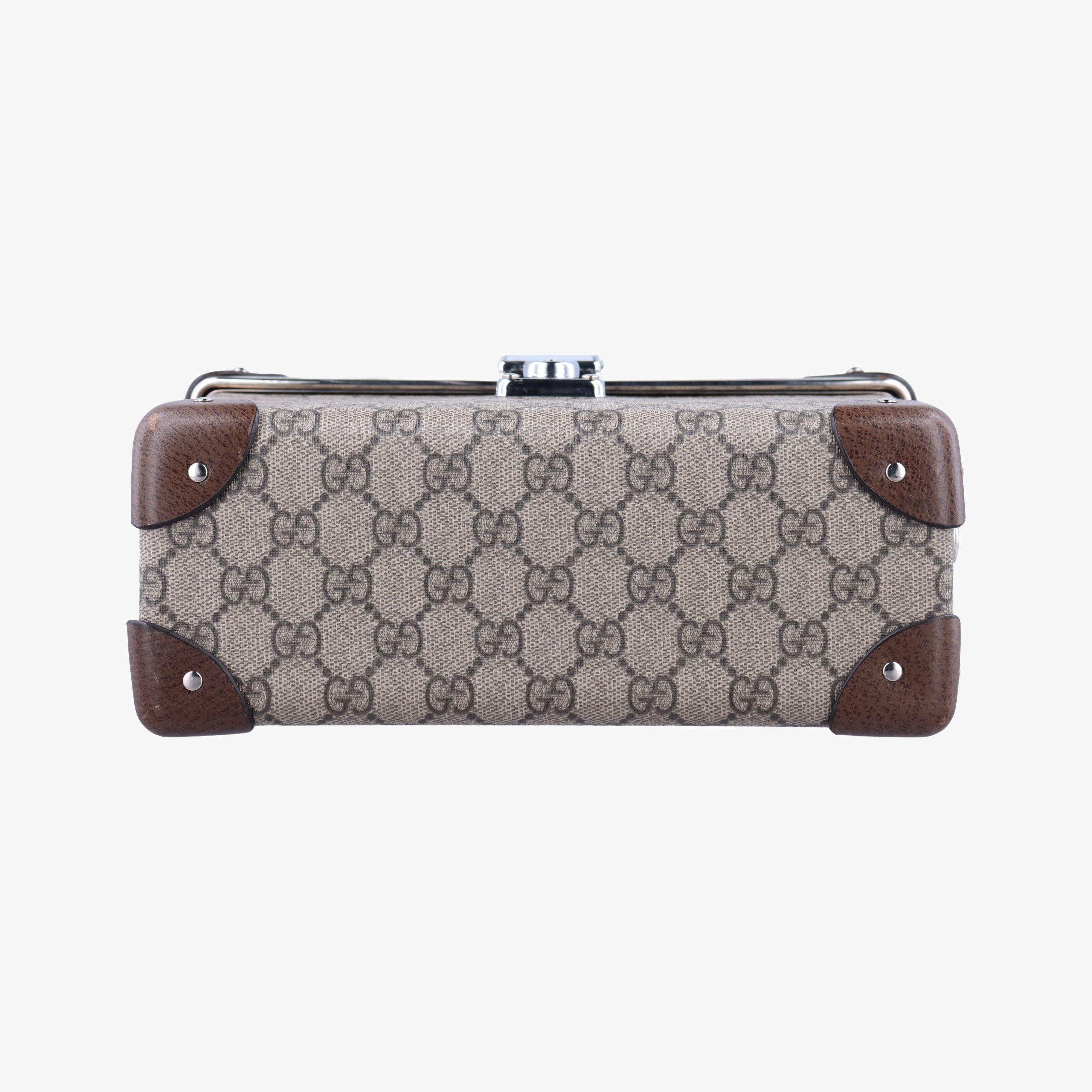 Pre-owned Gucci Padlock Brown PVC coated canvas 588351 shoulderbag | stylenewstar