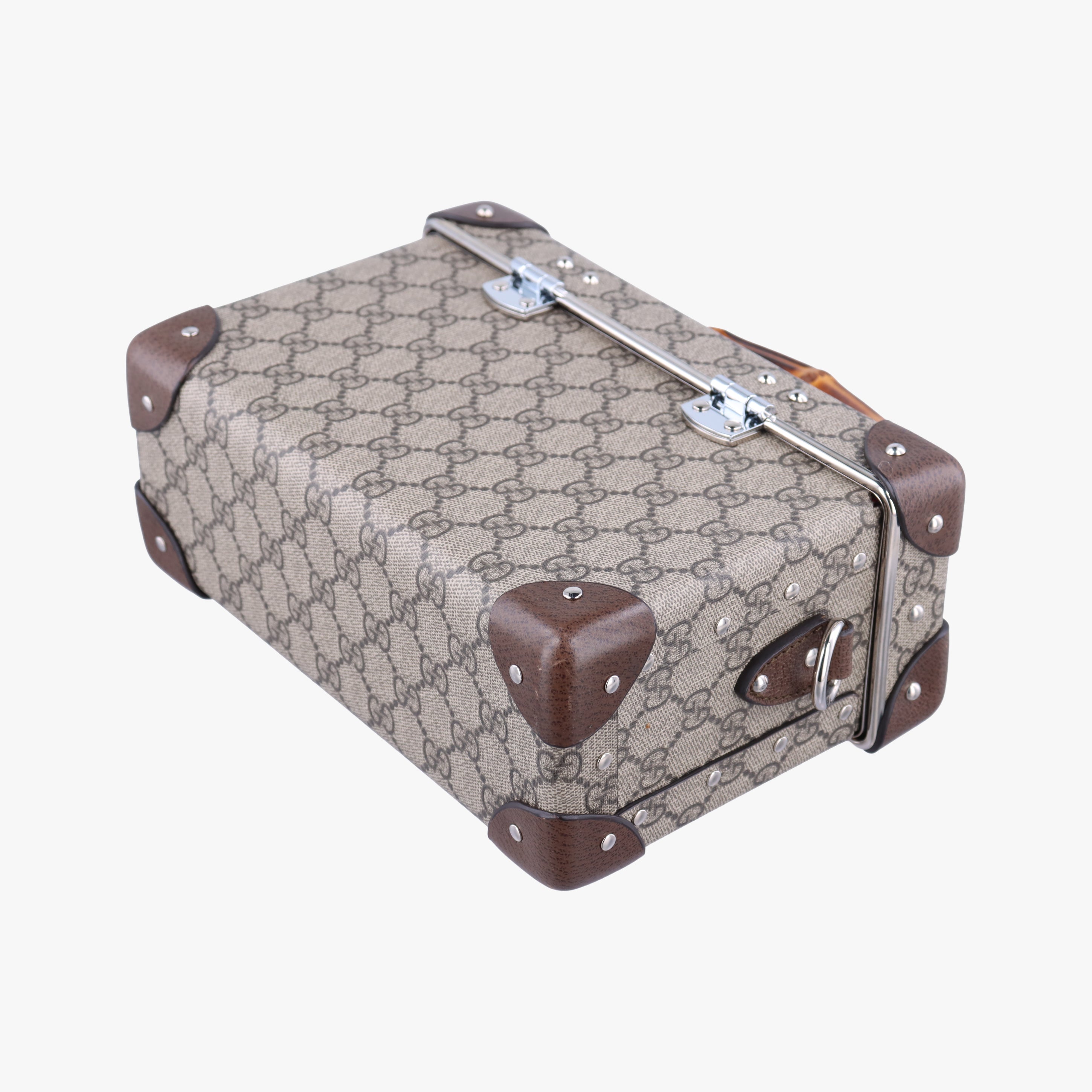 Pre-owned Gucci Padlock Brown PVC coated canvas 588351 shoulderbag | stylenewstar