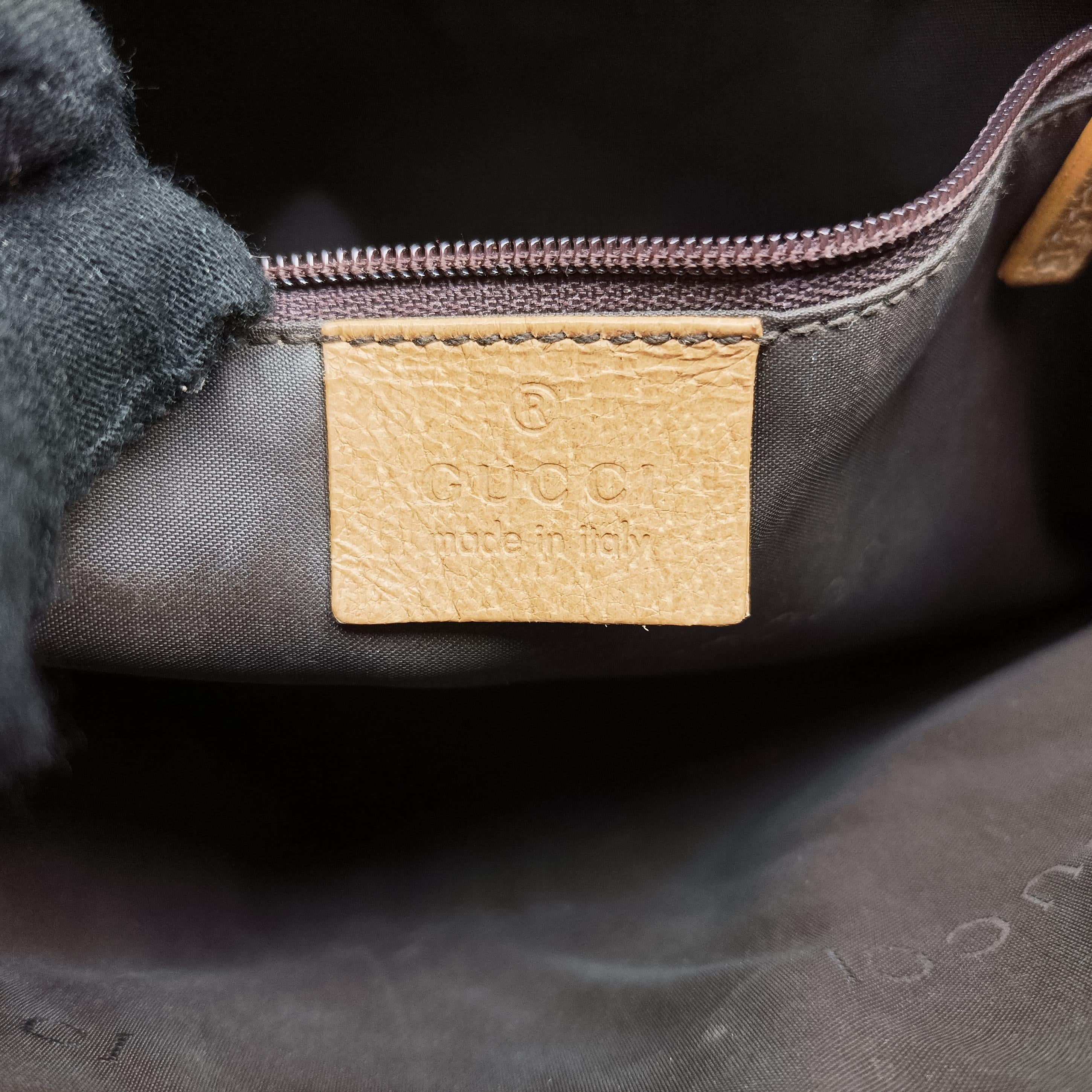 Pre-owned Gucci Jackie Brown Suede×Leather 001 33 handbag | stylenewstar