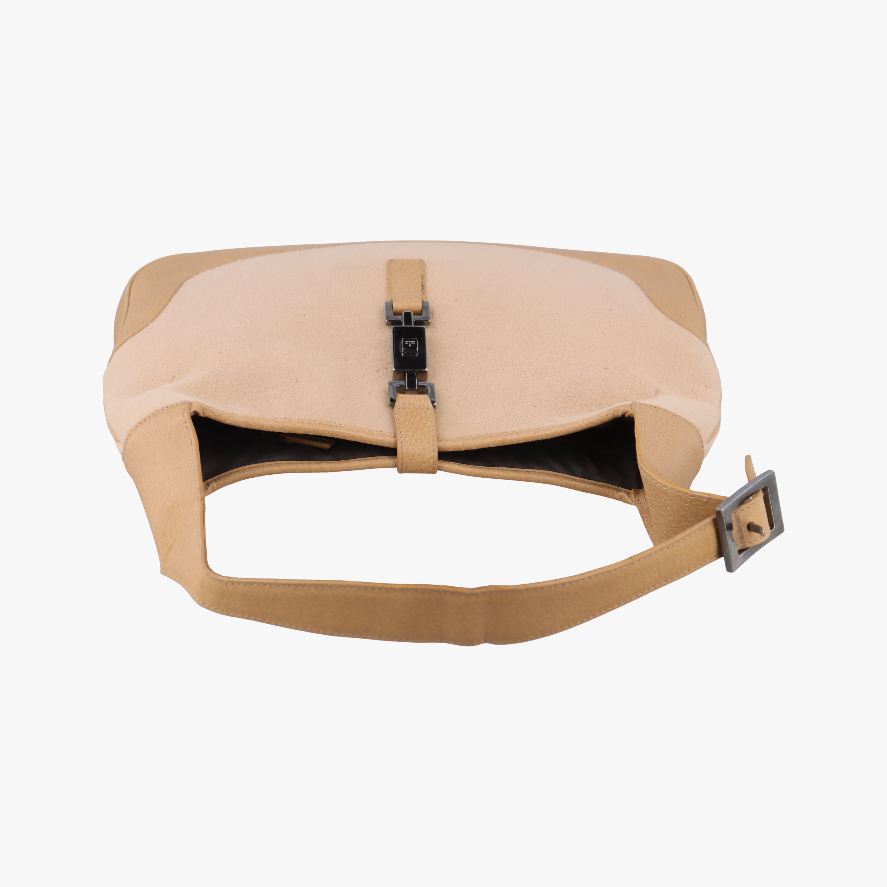 Pre-owned Gucci Jackie Brown Suede×Leather 001 33 handbag | stylenewstar