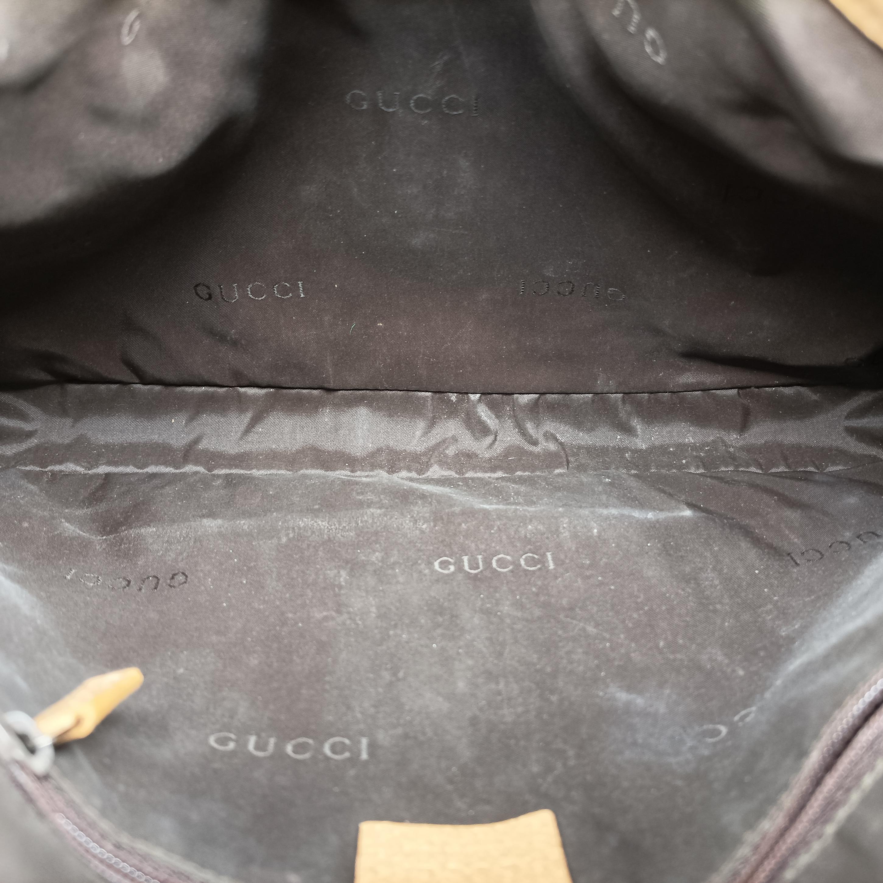 Pre-owned Gucci Jackie Brown Suede×Leather 001 33 handbag | stylenewstar
