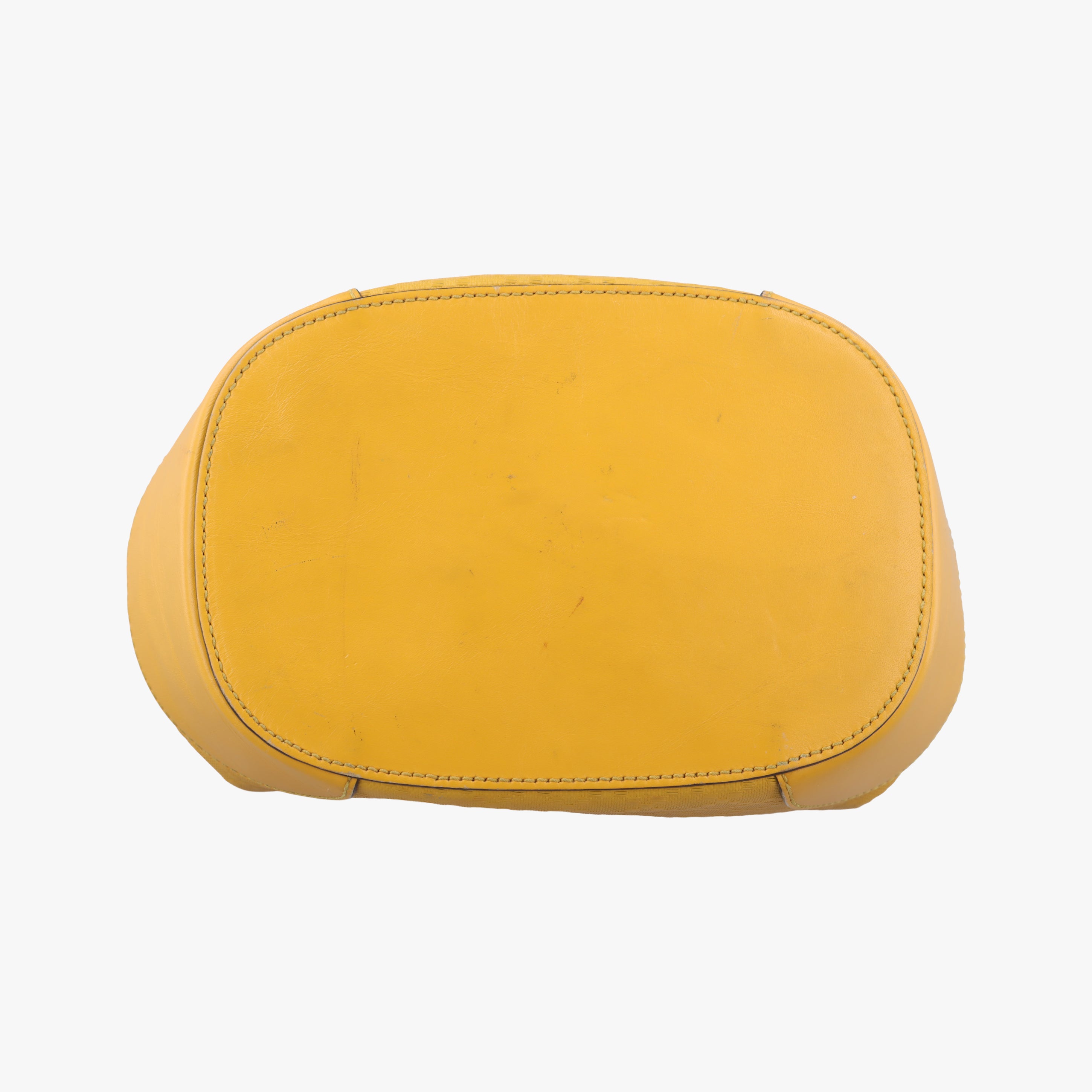 Pre-owned Gucci Bright Diamante Bucket Yellow Leather 354229 shoulderbag | stylenewstar