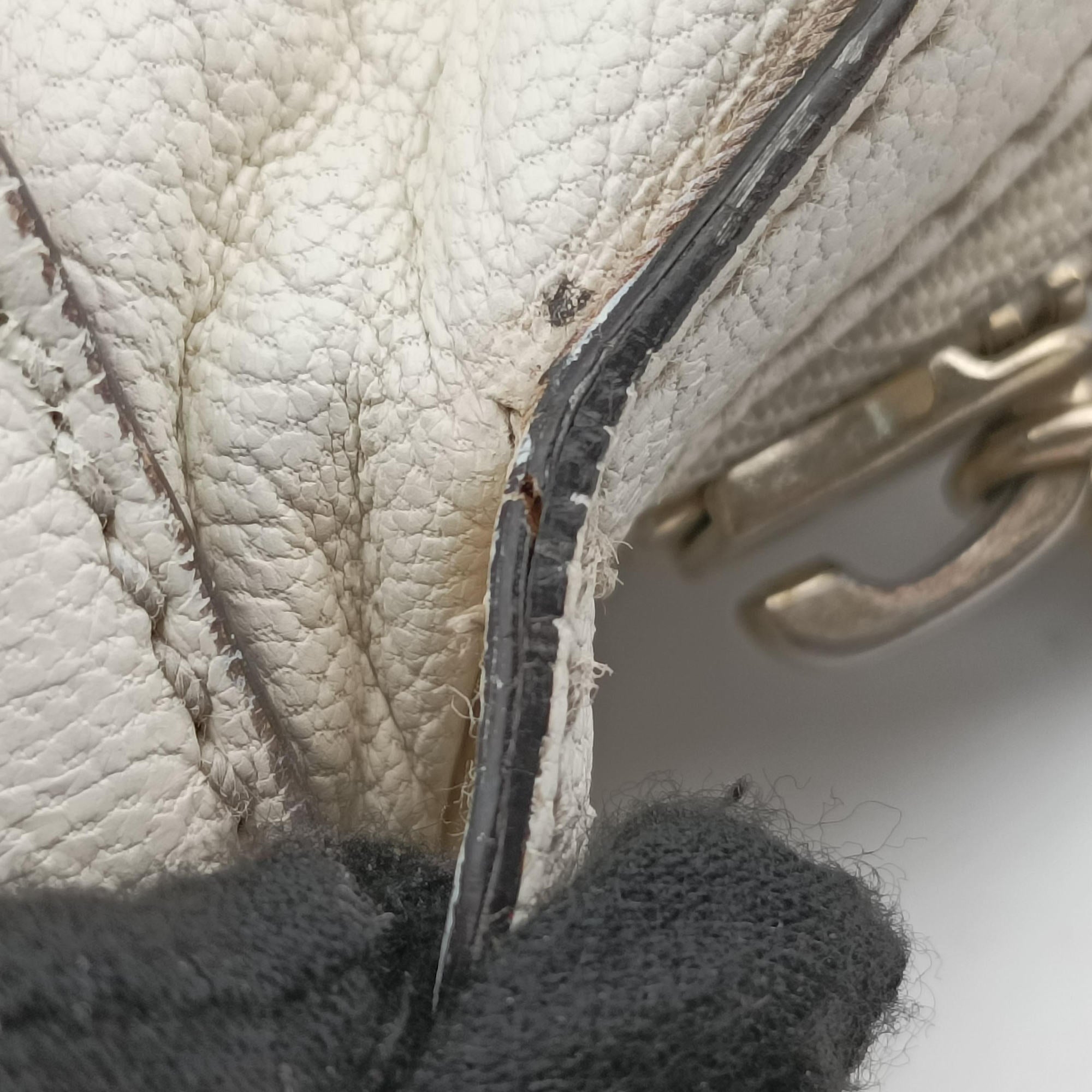 Pre-owned Gucci Horsebit Bamboo Wave Boston White Leather 159398 handbag | stylenewstar