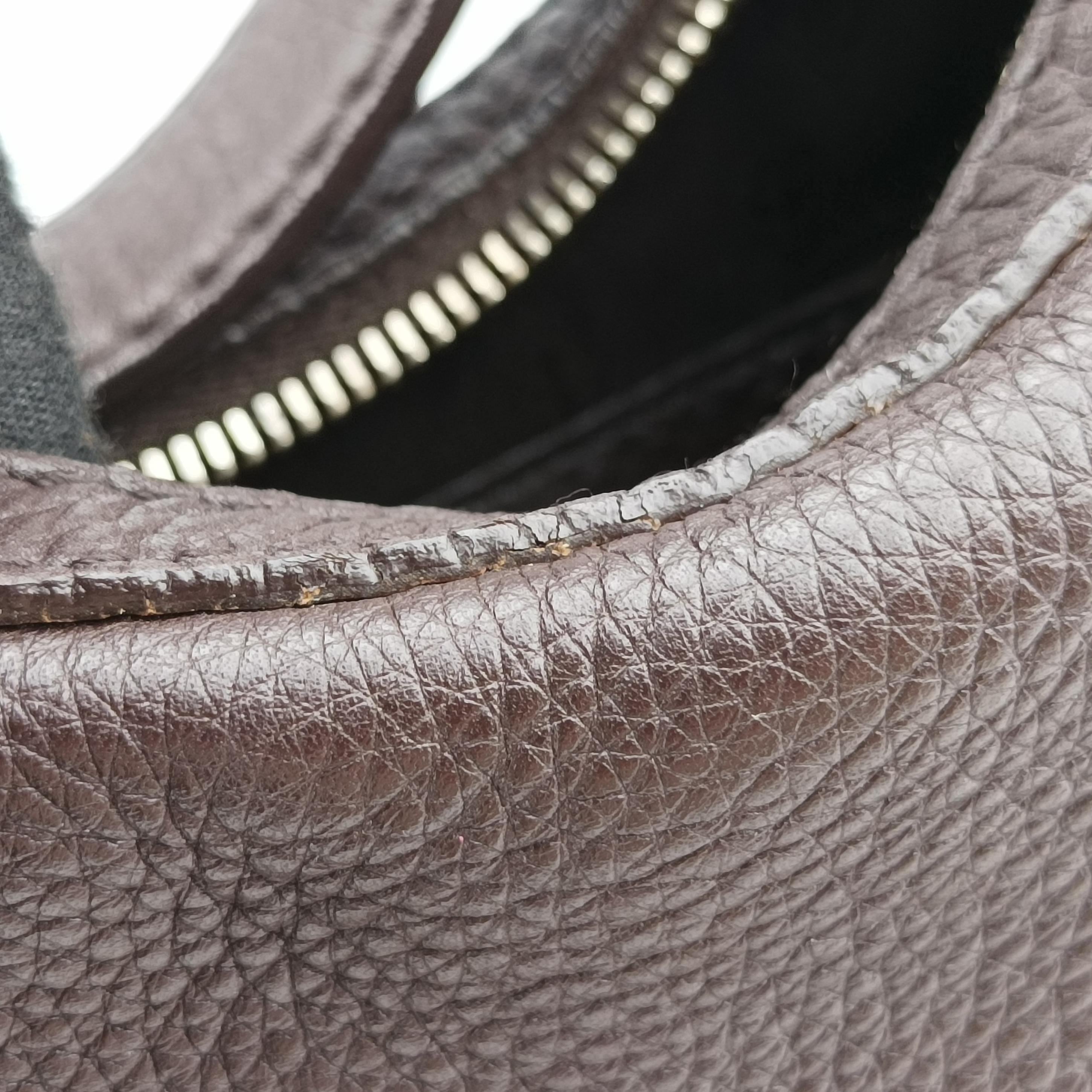Pre-owned Gucci Heritage Horsebit Hobo Brown leather 247604 shoulderbag | stylenewstar