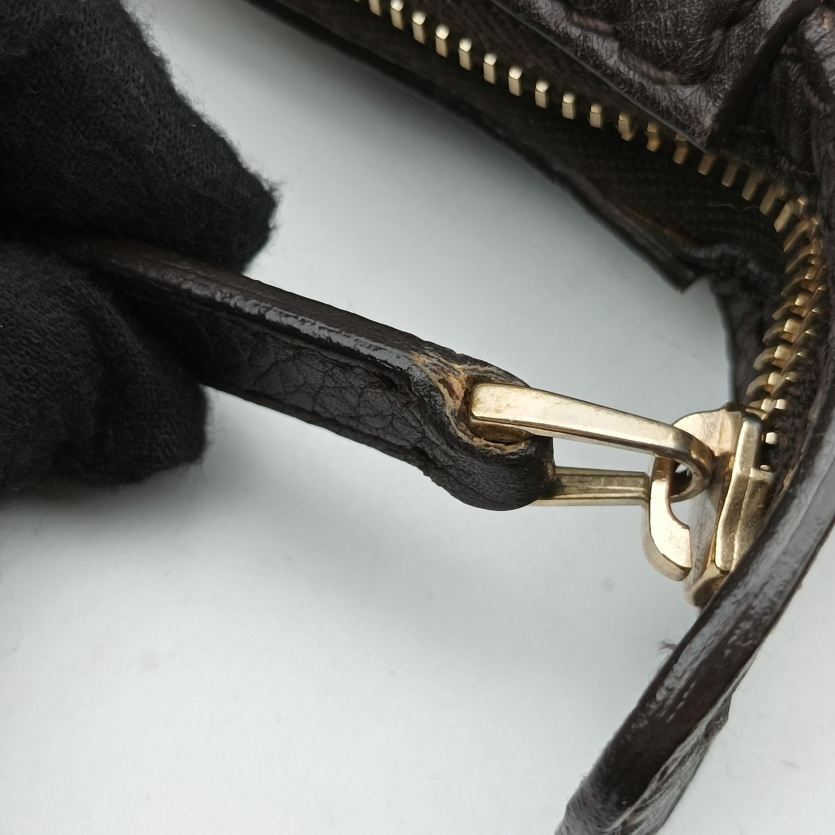 Pre-owned Gucci Heritage Horsebit Hobo Brown leather 247604 shoulderbag | stylenewstar