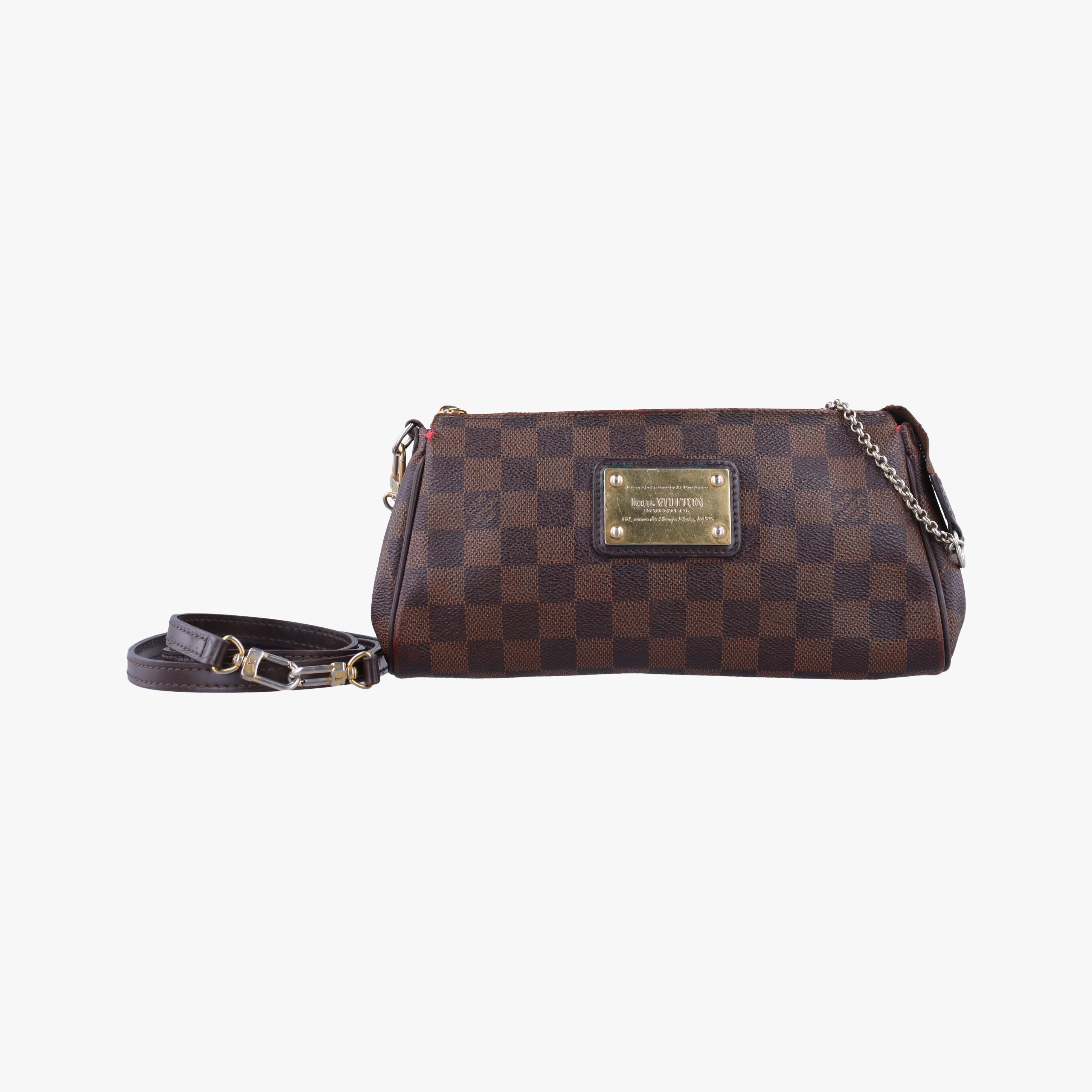Secondhand Louis Vuitton EVA EBENE Damier Canvas N55213 shoulderbag | stylenewstar