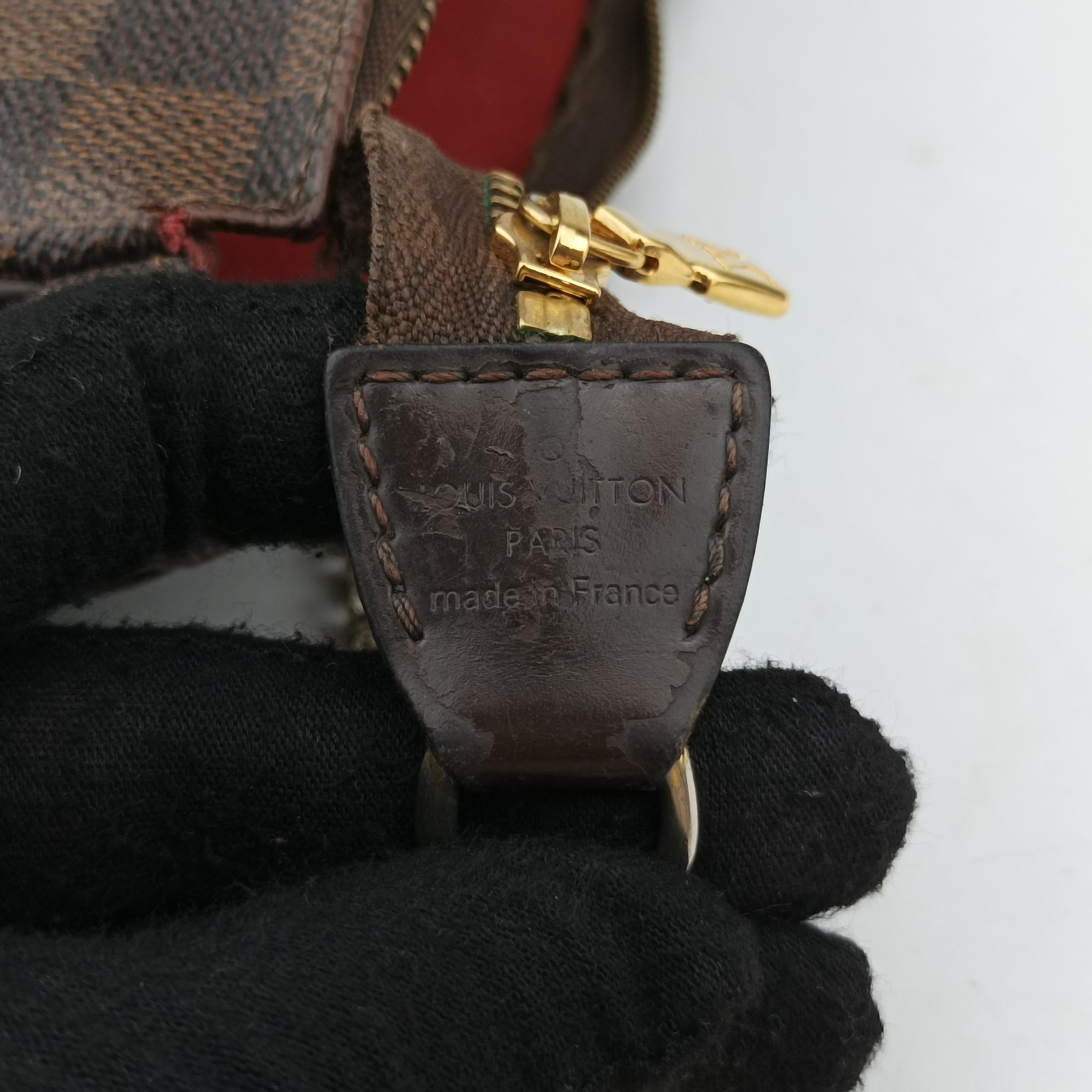 Secondhand Louis Vuitton EVA EBENE Damier Canvas N55213 shoulderbag | stylenewstar