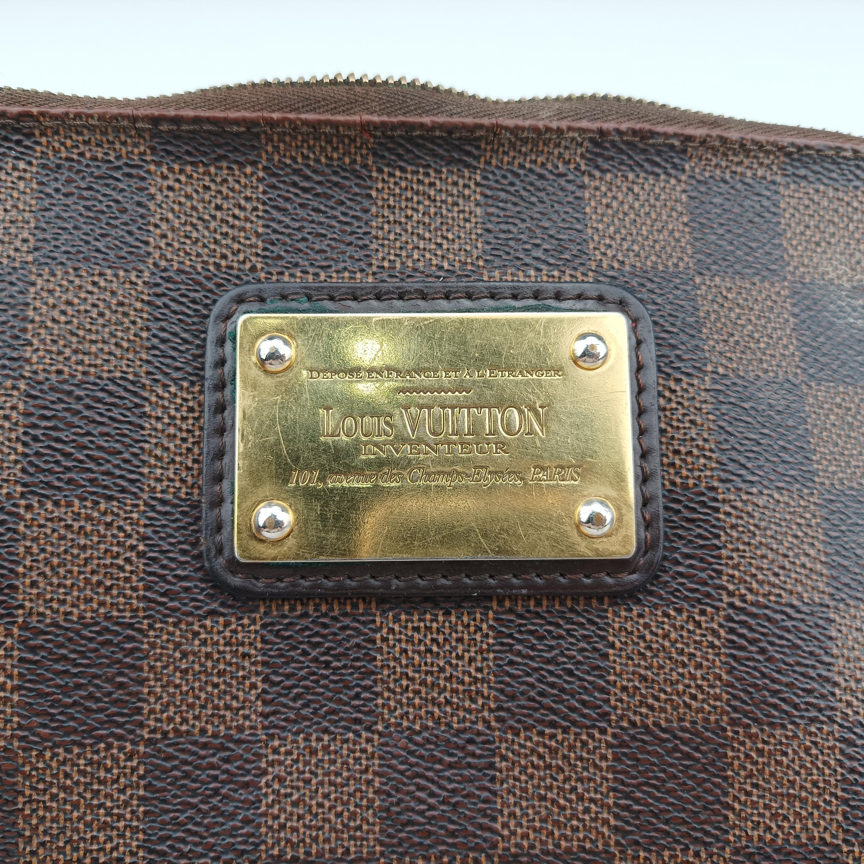 Secondhand Louis Vuitton EVA EBENE Damier Canvas N55213 shoulderbag | stylenewstar