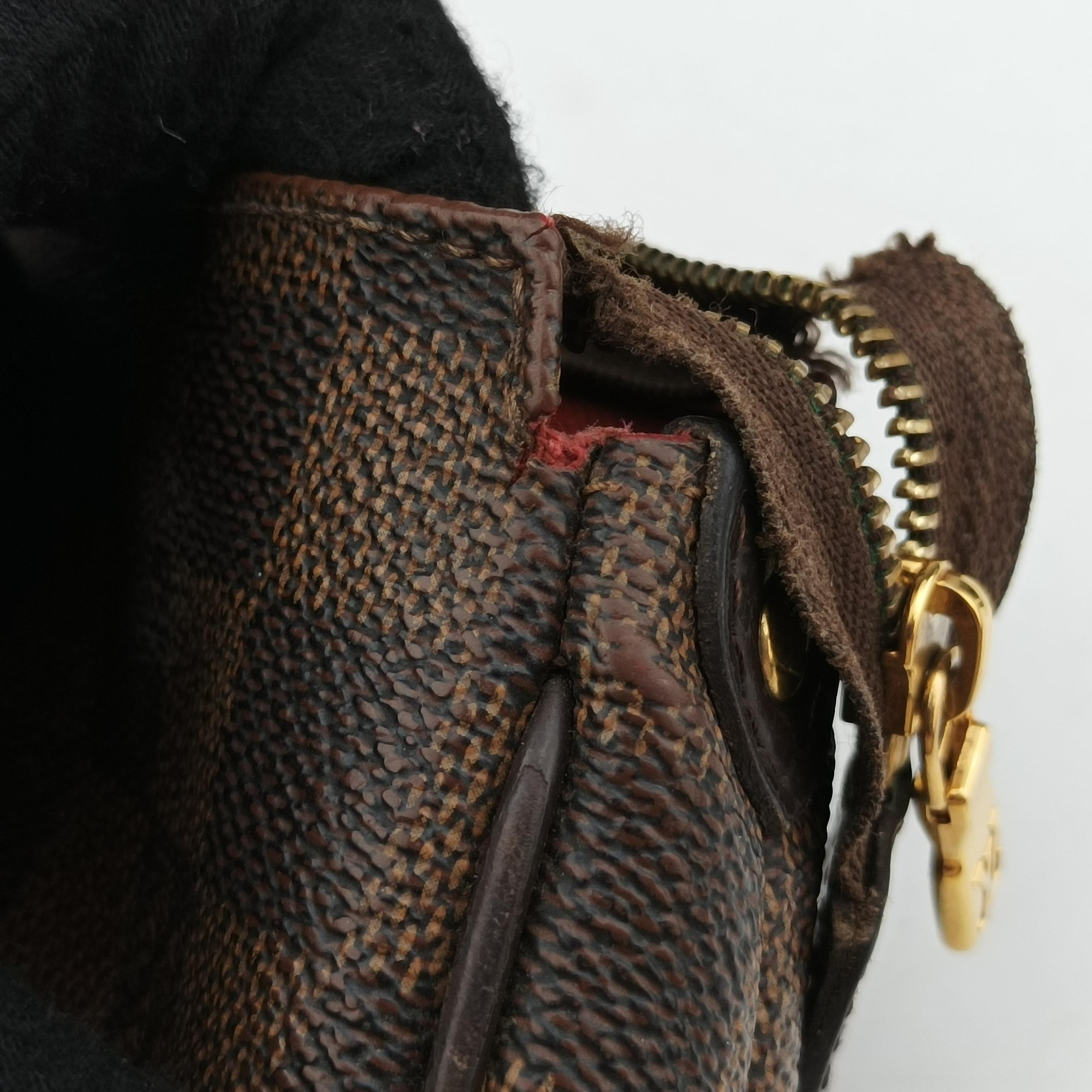 Secondhand Louis Vuitton EVA EBENE Damier Canvas N55213 shoulderbag | stylenewstar