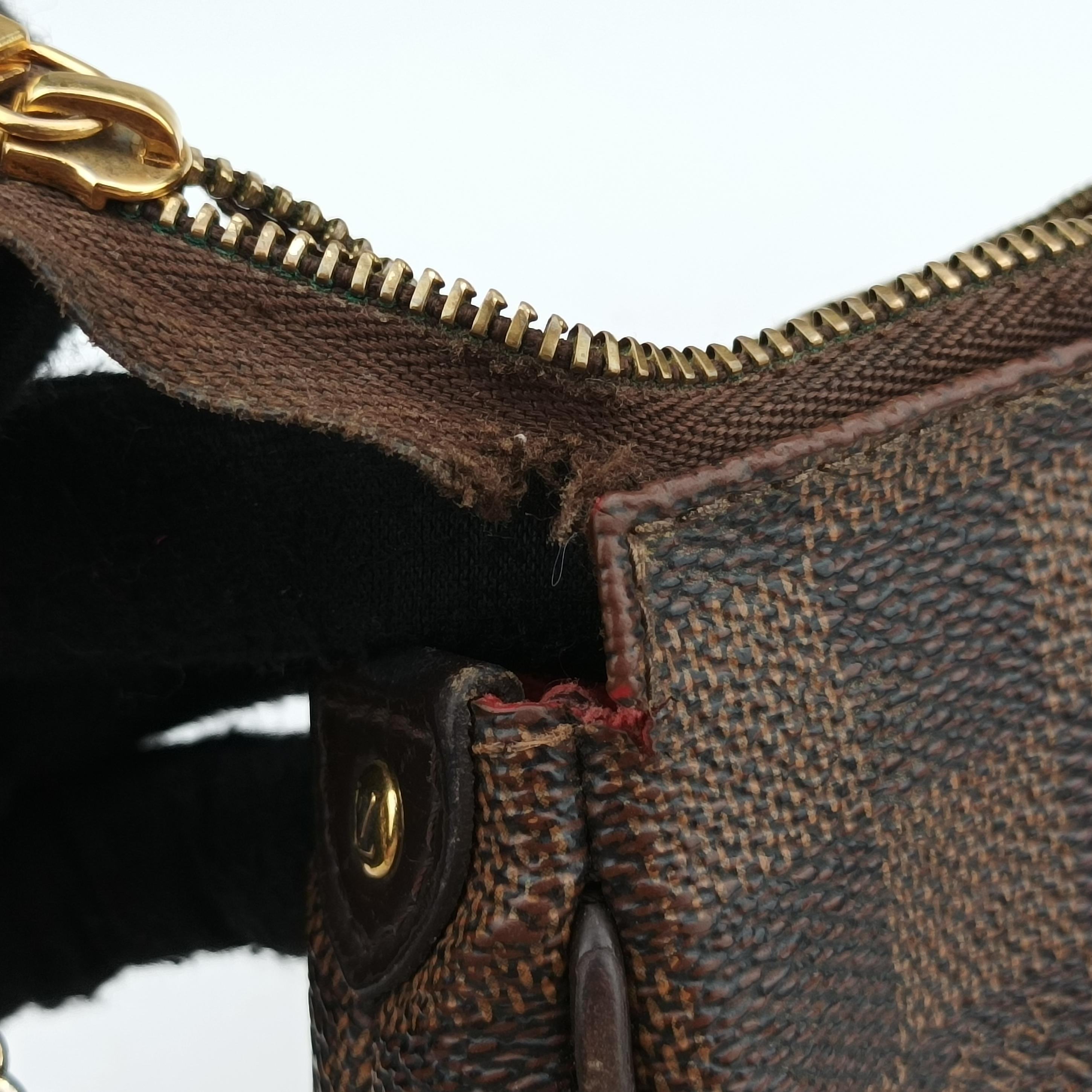 Secondhand Louis Vuitton EVA EBENE Damier Canvas N55213 shoulderbag | stylenewstar