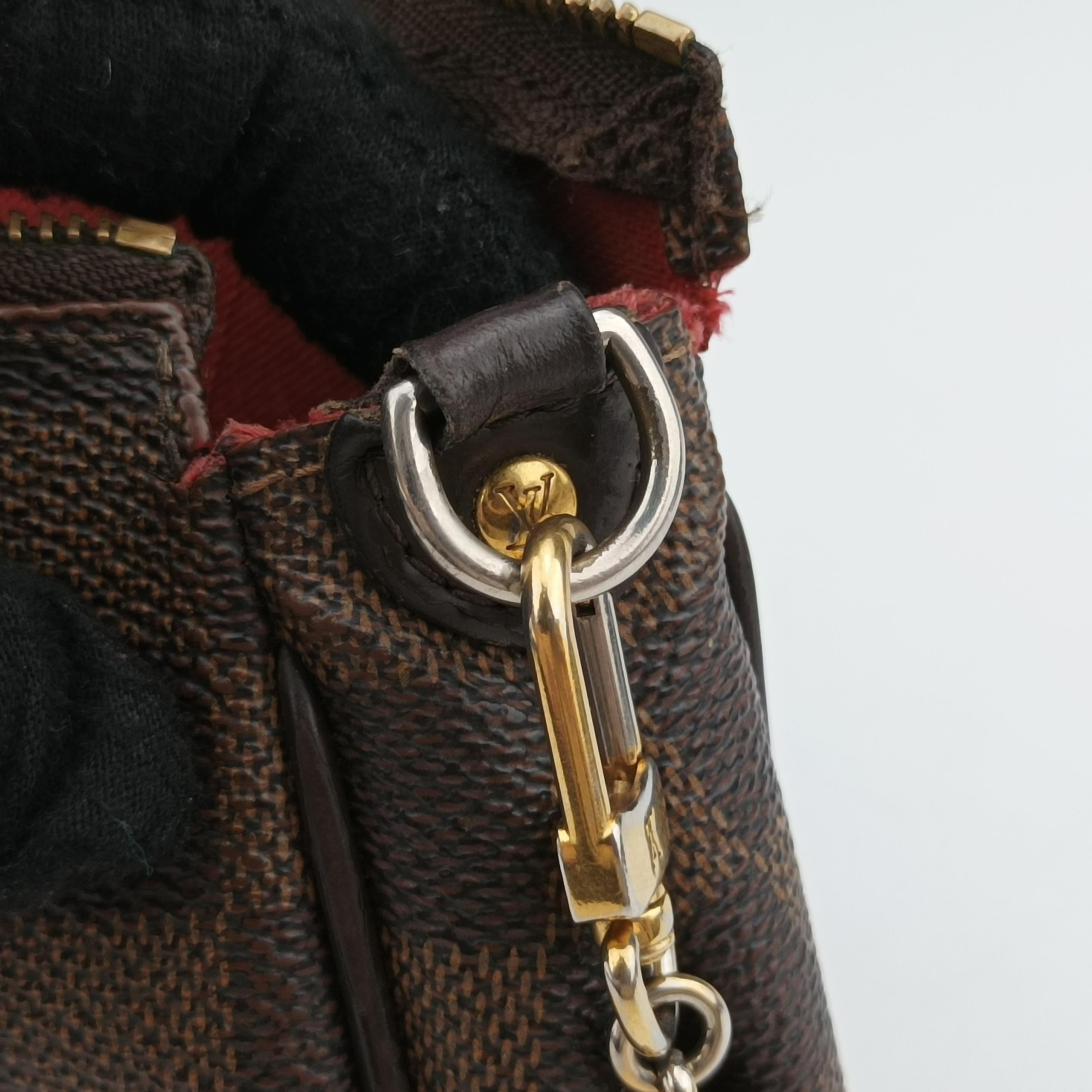 Secondhand Louis Vuitton EVA EBENE Damier Canvas N55213 shoulderbag | stylenewstar