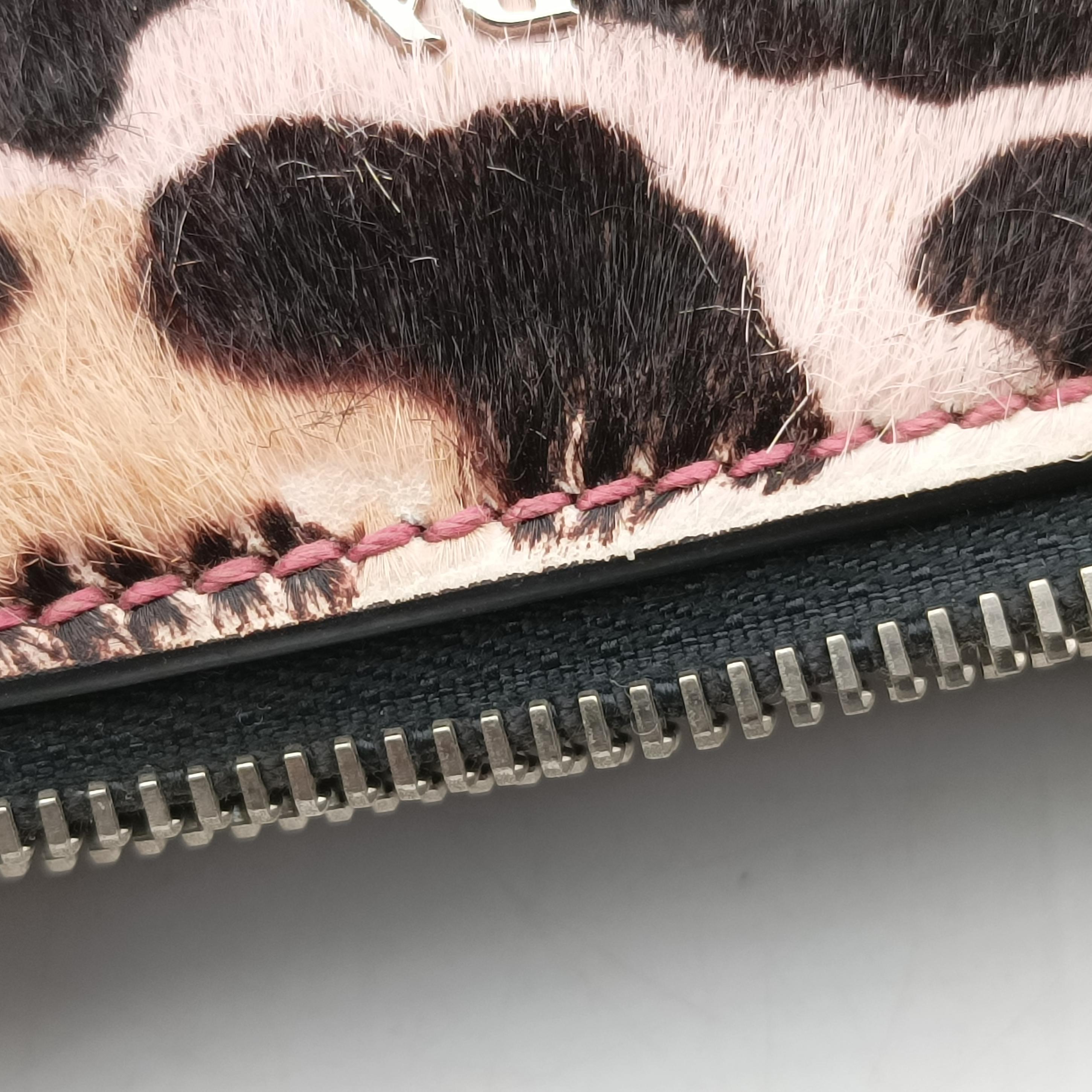 Pre-owned Prada Leopard Pattern Cavallino Multicolour Suede × Leather × Calf 1BA025 shoulderbag | stylenewstar