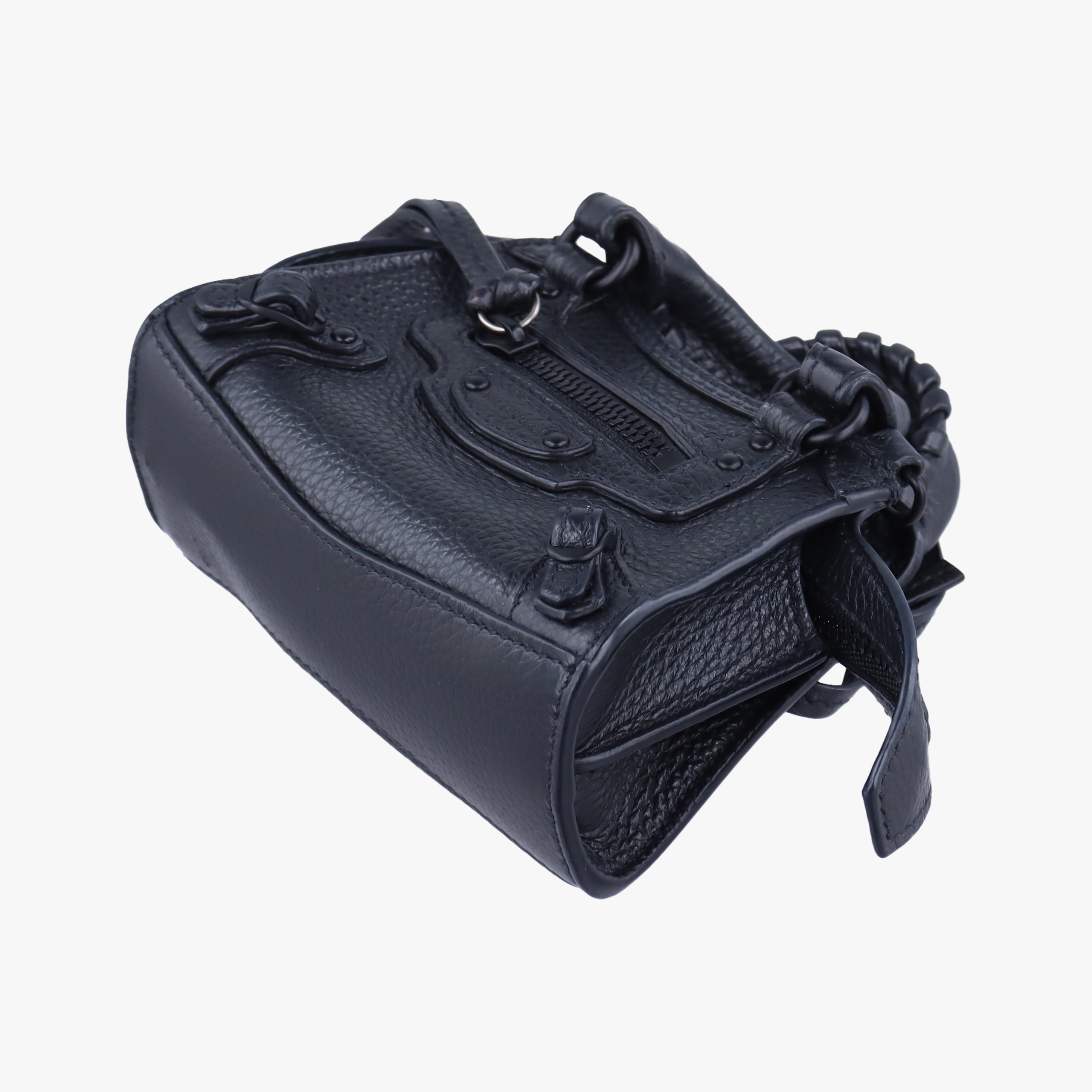Pre-owned Balenciaga Neo Classic Nano Black Leather  shoulderbag | stylenewstar
