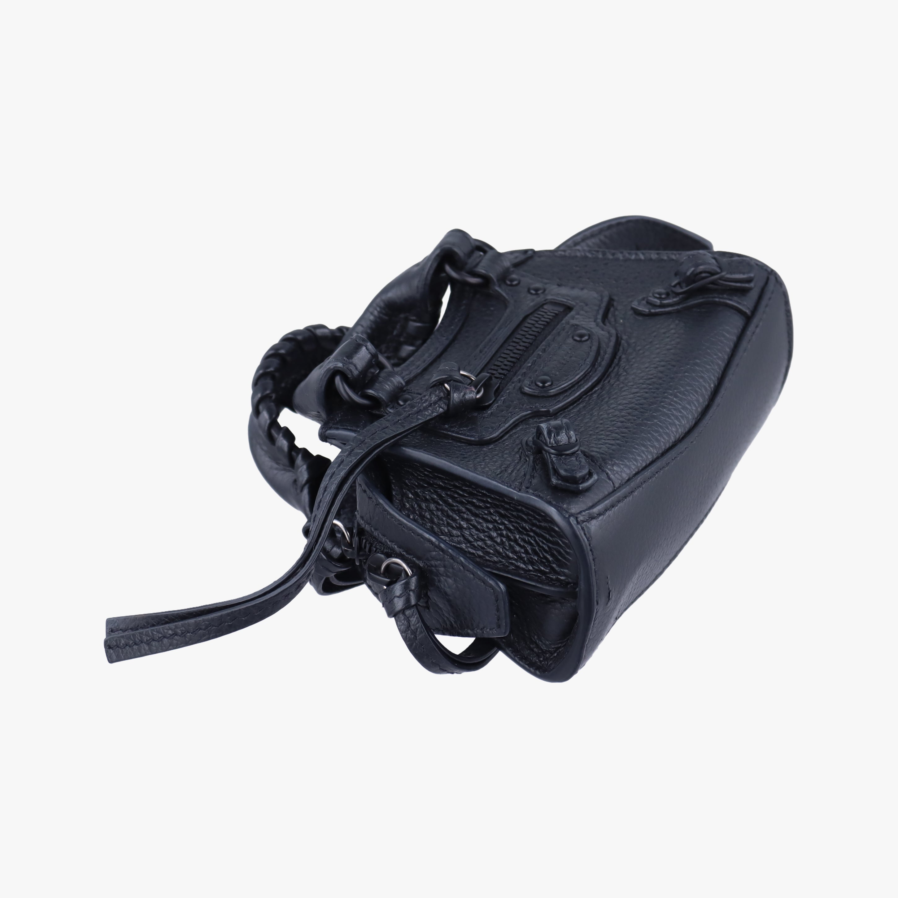 Pre-owned Balenciaga Neo Classic Nano Black Leather  shoulderbag | stylenewstar