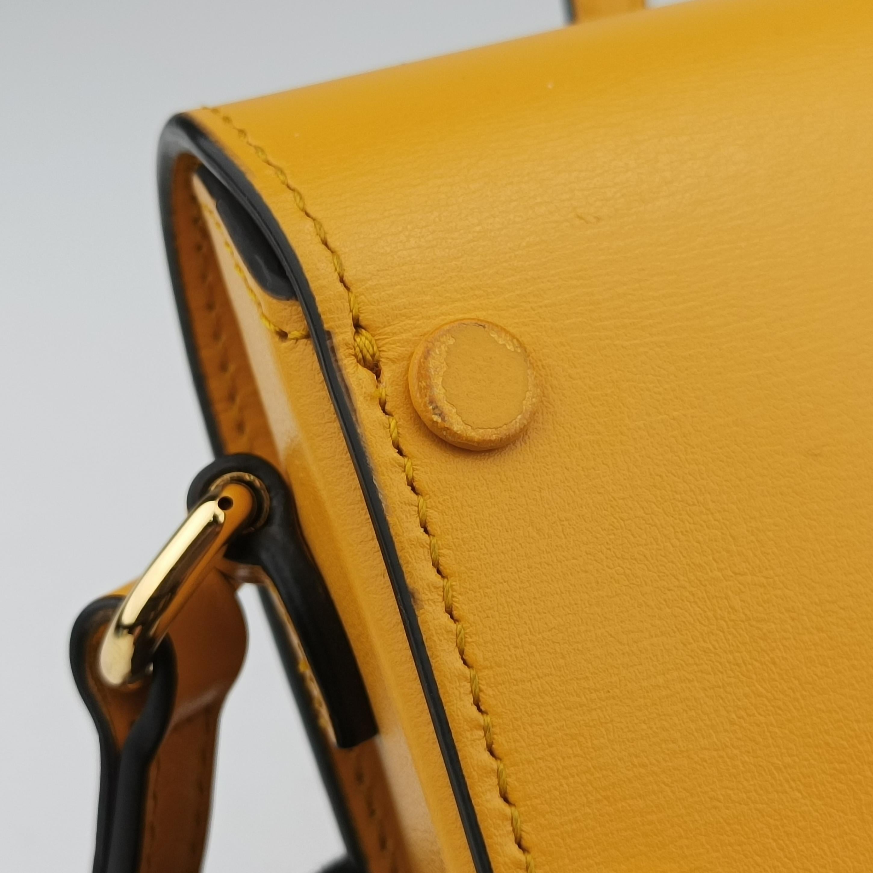Secondhand Gucci HORSEBIT 1955 Yellow Leather 625615 shoulderbag | stylenewstar