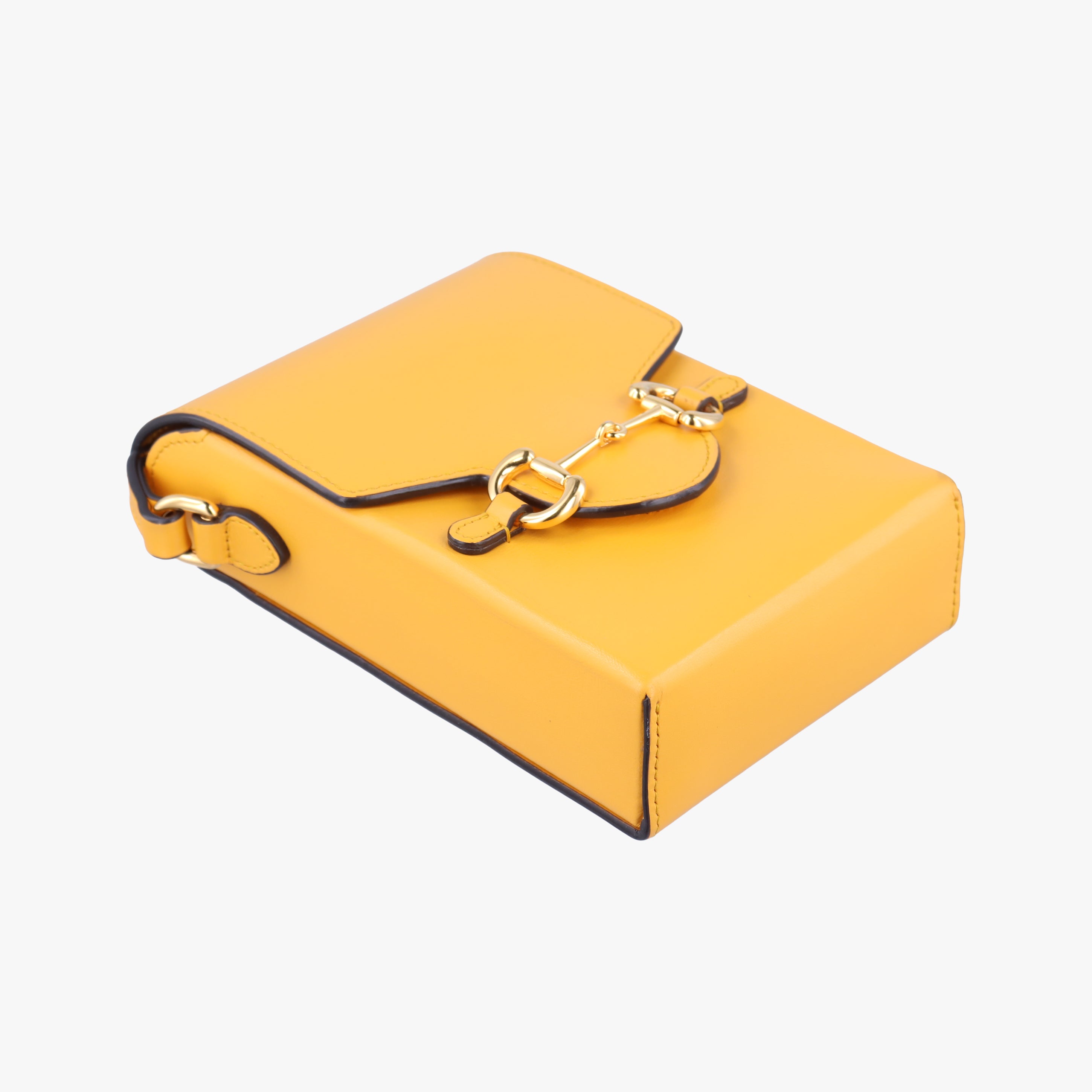 Secondhand Gucci HORSEBIT 1955 Yellow Leather 625615 shoulderbag | stylenewstar