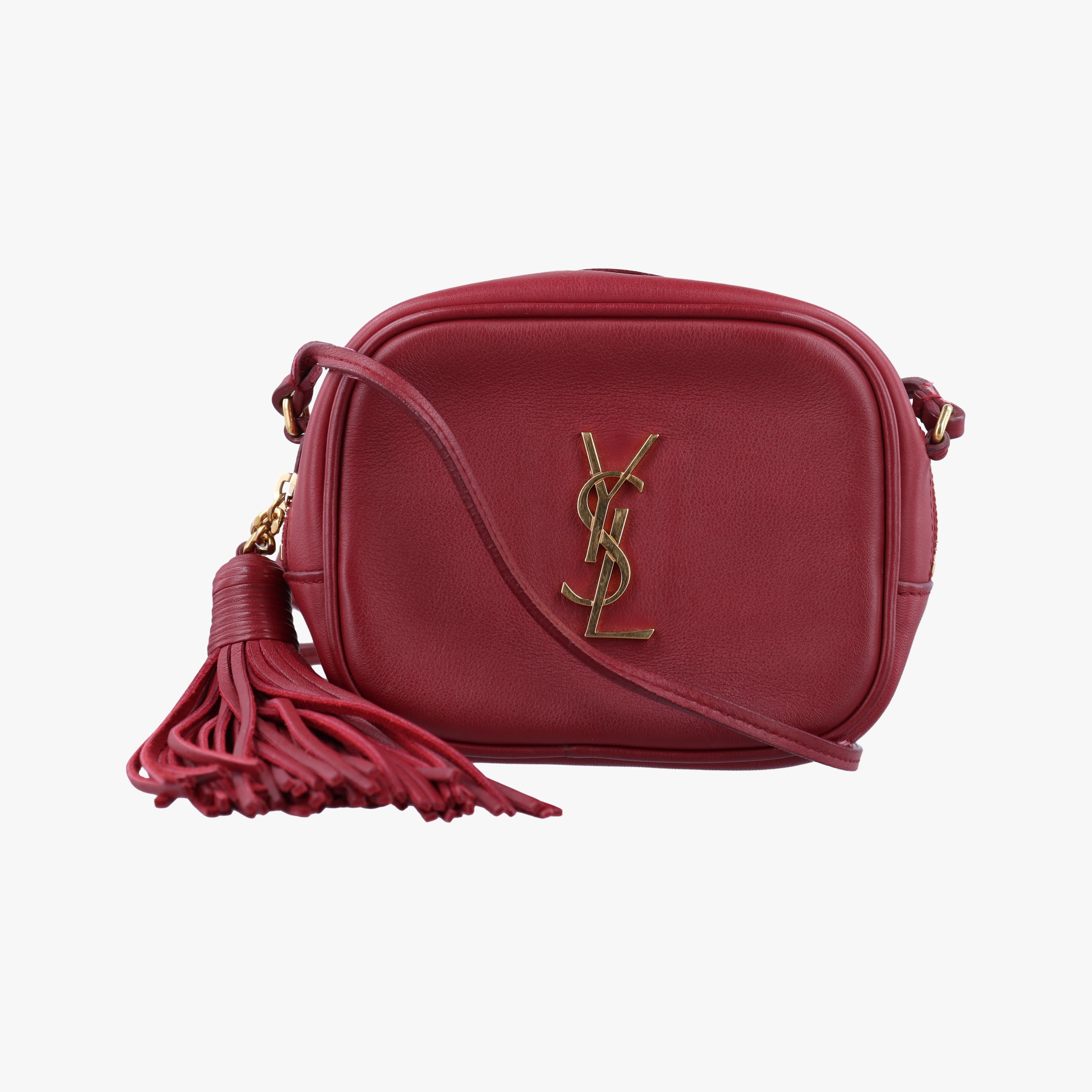 Secondhand Yves Saint Laurent Monogram Blogger Red Leather 425317 shoulderbag | stylenewstar