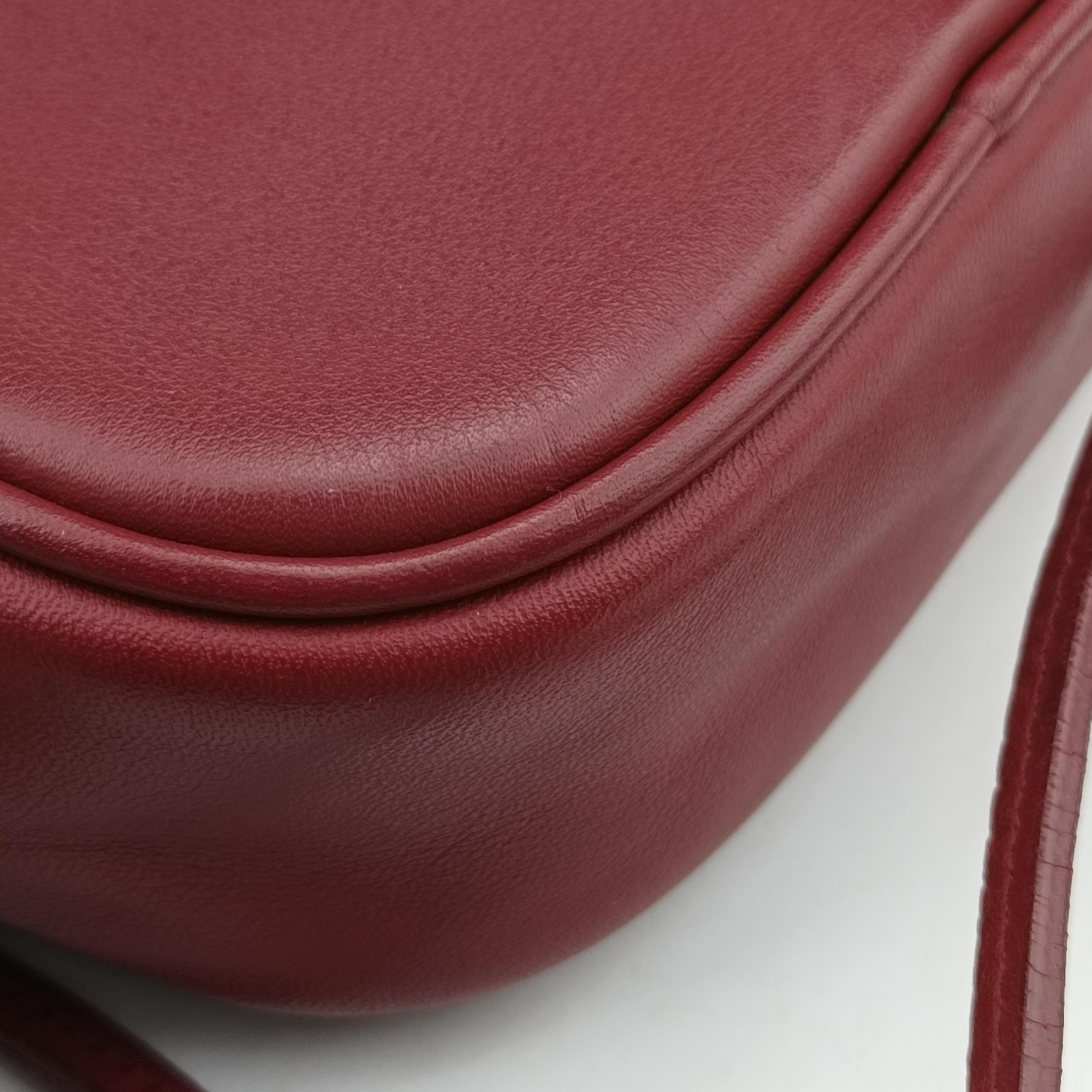 Secondhand Yves Saint Laurent Monogram Blogger Red Leather 425317 shoulderbag | stylenewstar