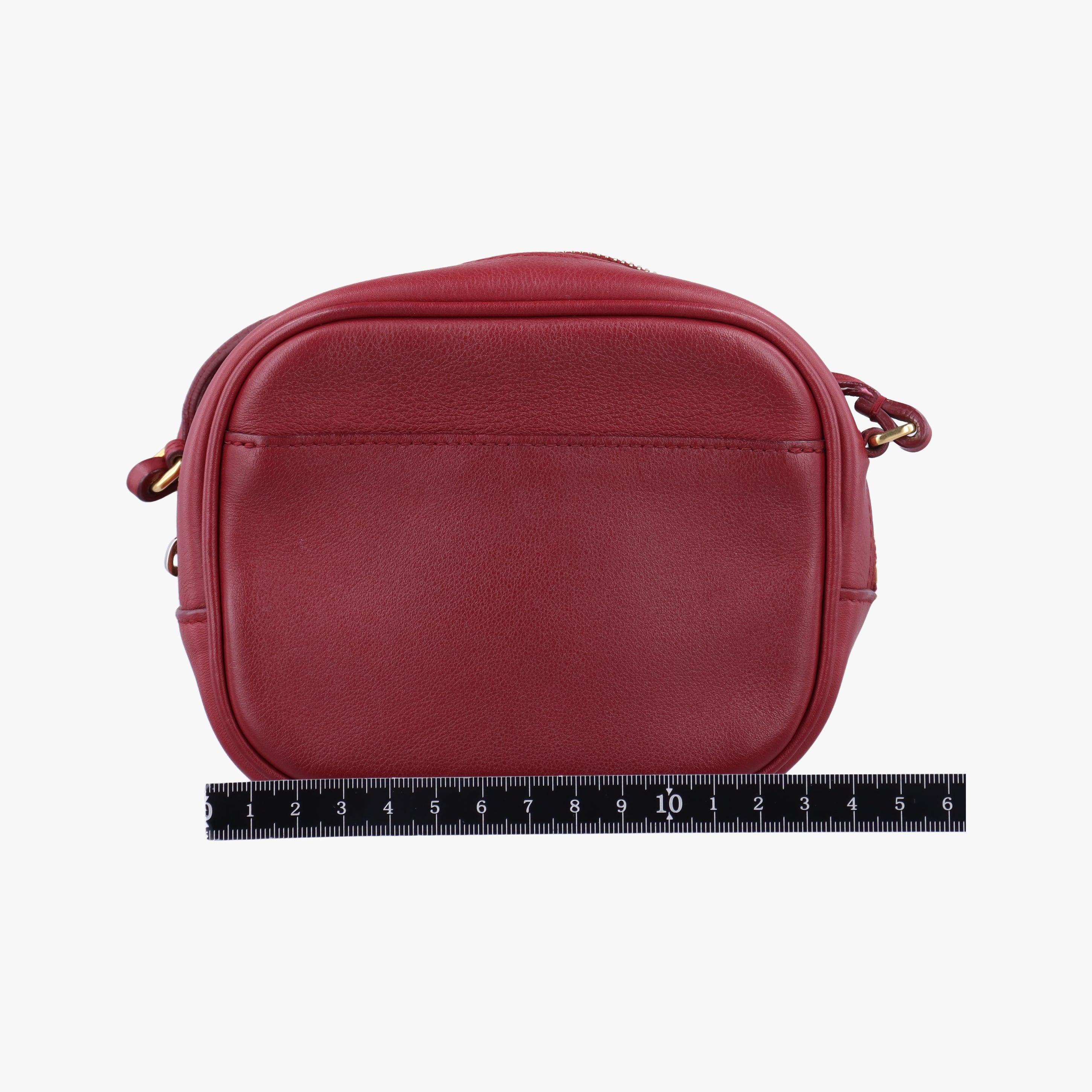 Secondhand Yves Saint Laurent Monogram Blogger Red Leather 425317 shoulderbag | stylenewstar