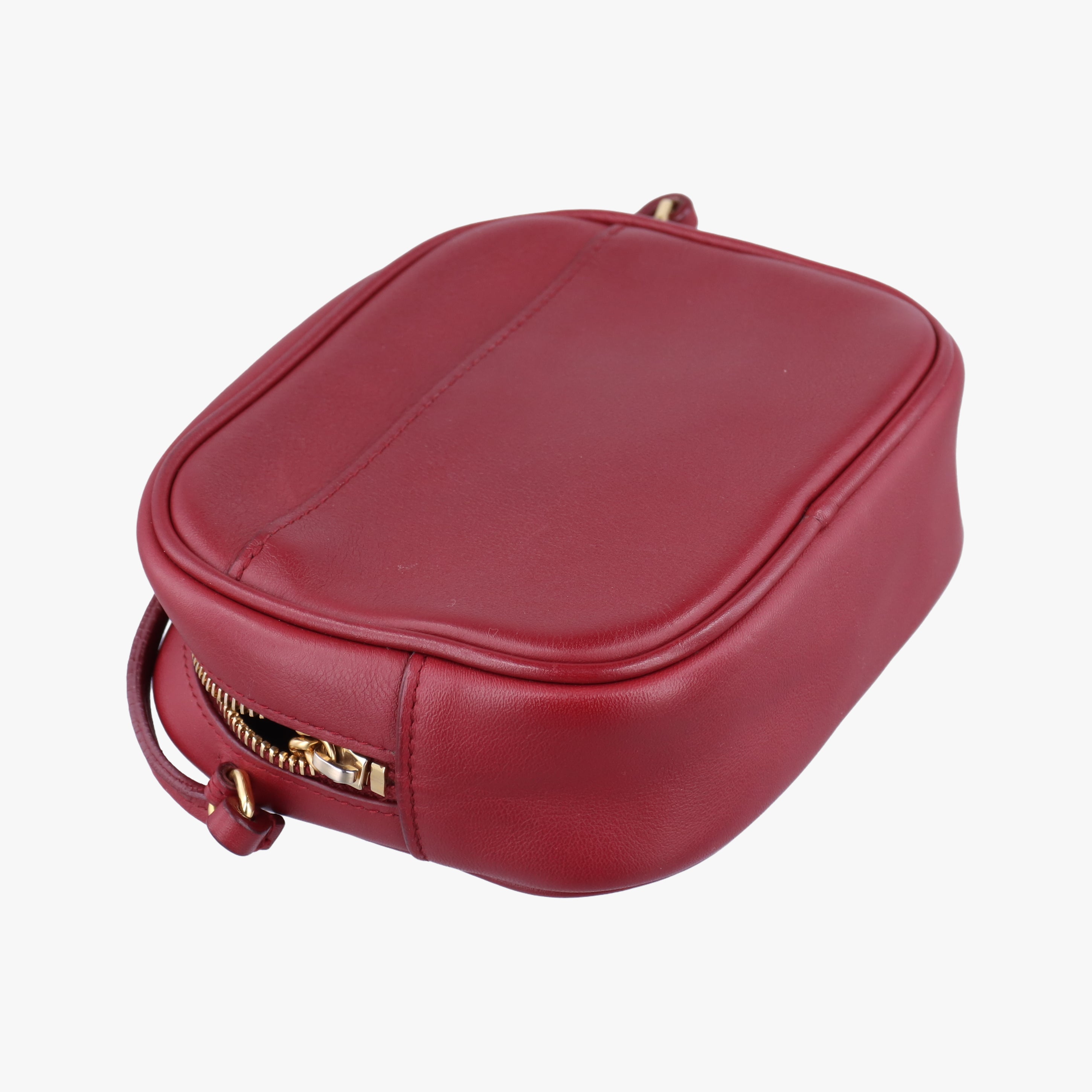 Secondhand Yves Saint Laurent Monogram Blogger Red Leather 425317 shoulderbag | stylenewstar