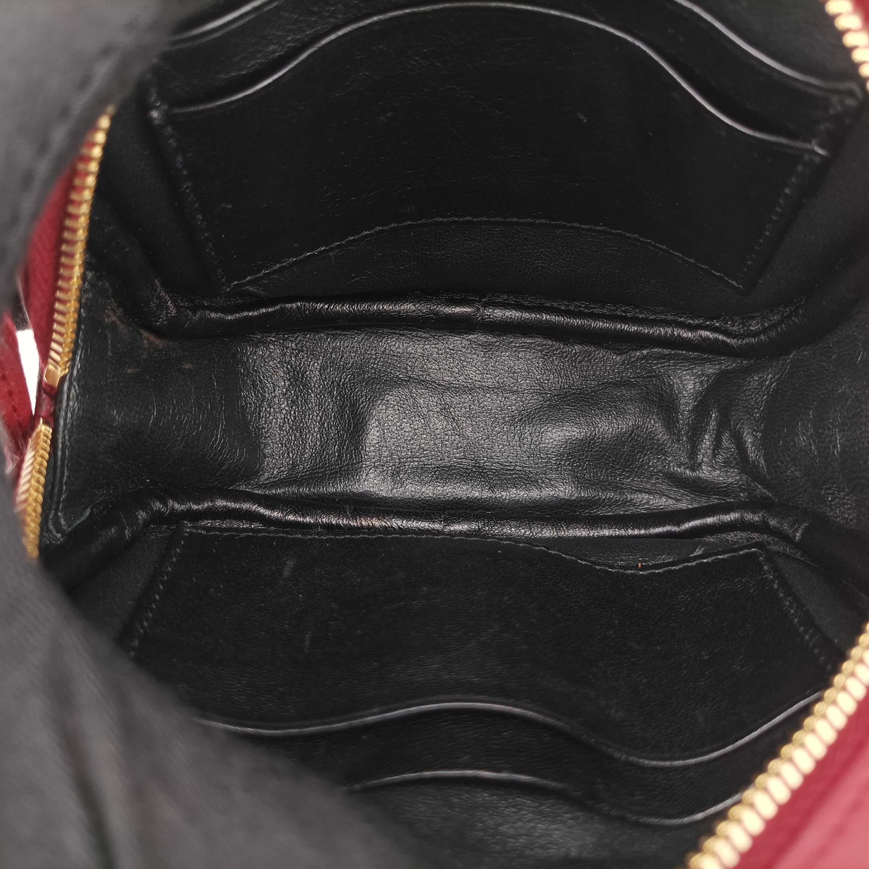Secondhand Yves Saint Laurent Monogram Blogger Red Leather 425317 shoulderbag | stylenewstar