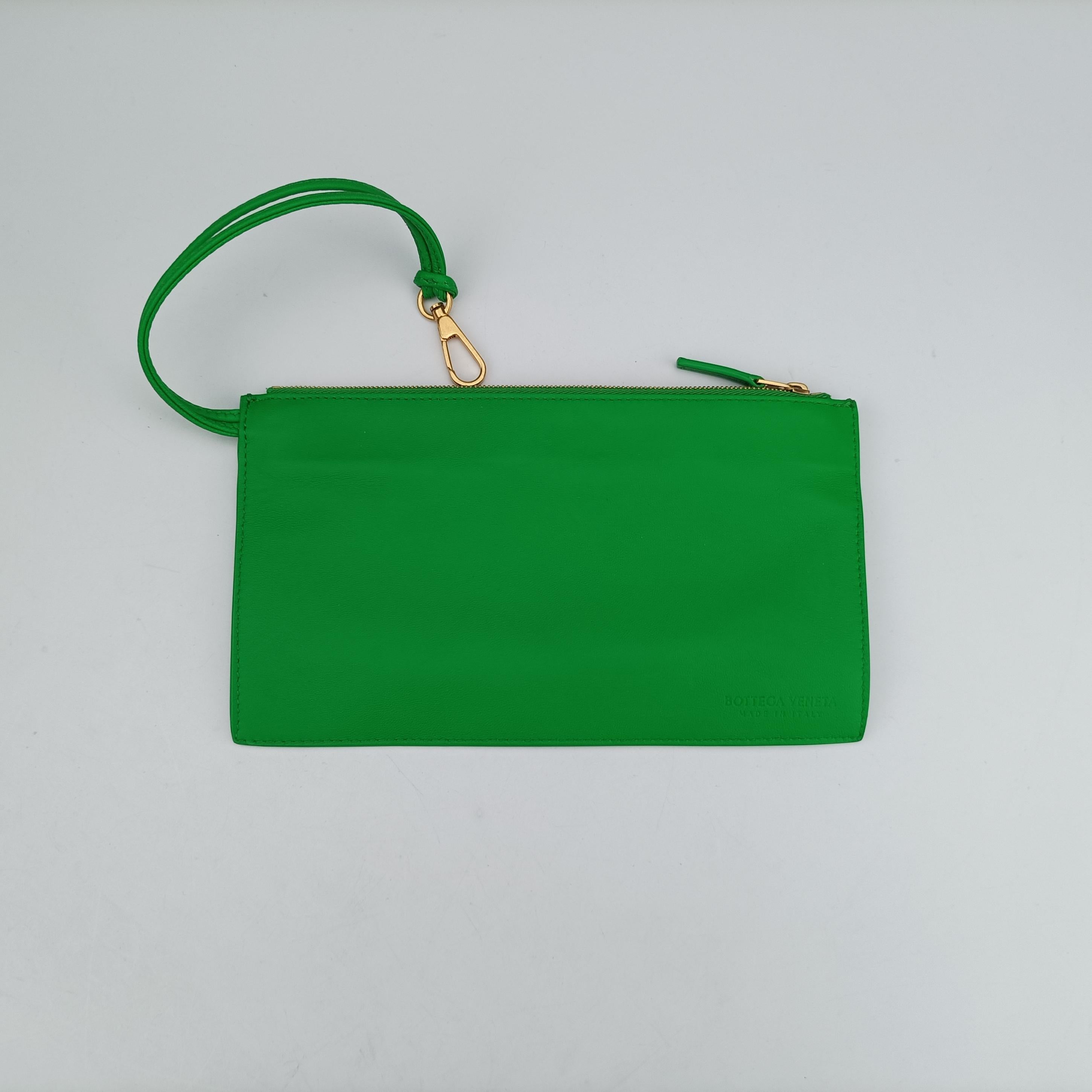 Pre-owned Bottega Veneta THE ARCO Tote Green lambskin  handbag | stylenewstar