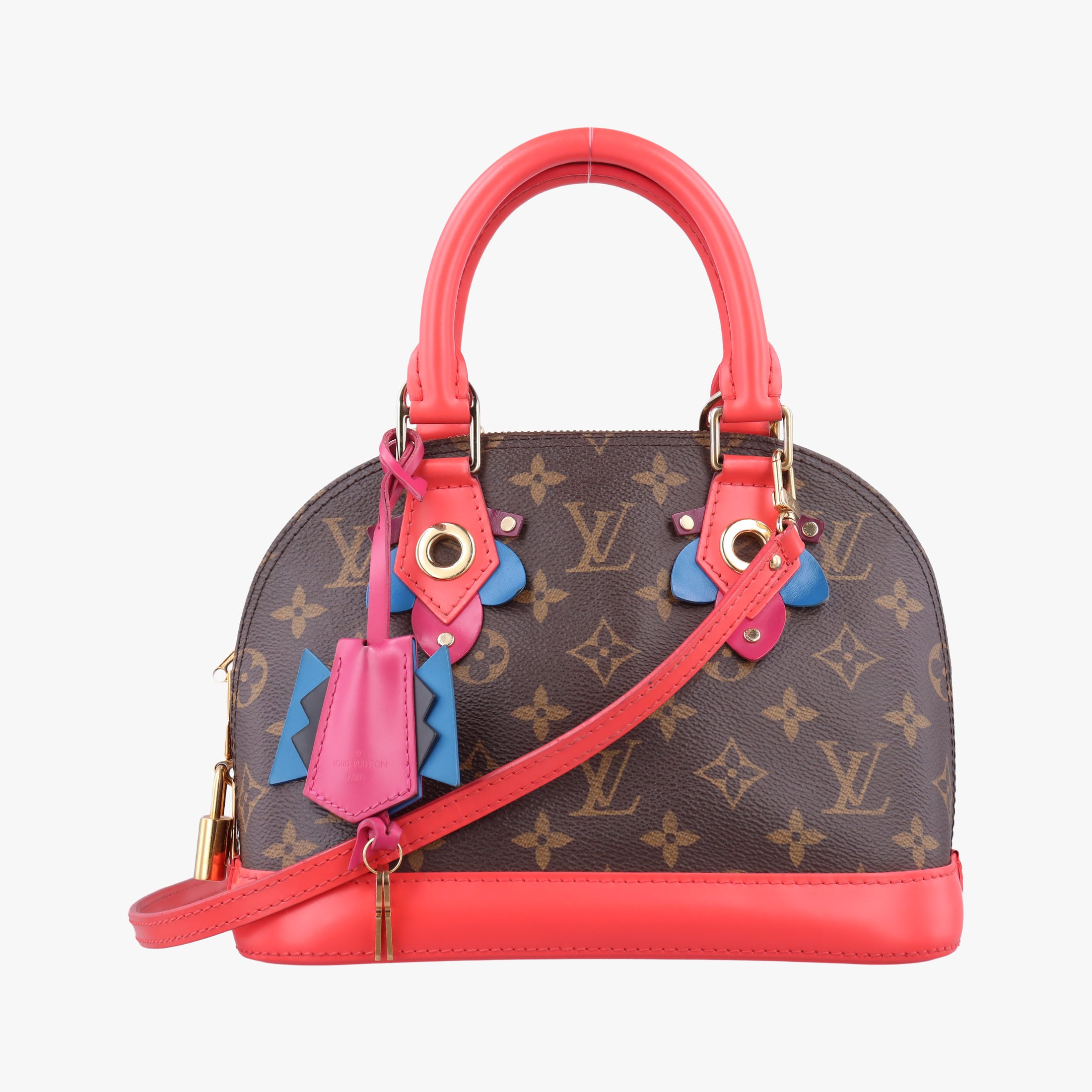 Pre-owned Louis Vuitton Alma BB　 Brown×Flamingo Monogram Canvas áMonogram Totem M41659 shoulderbag | stylenewstar