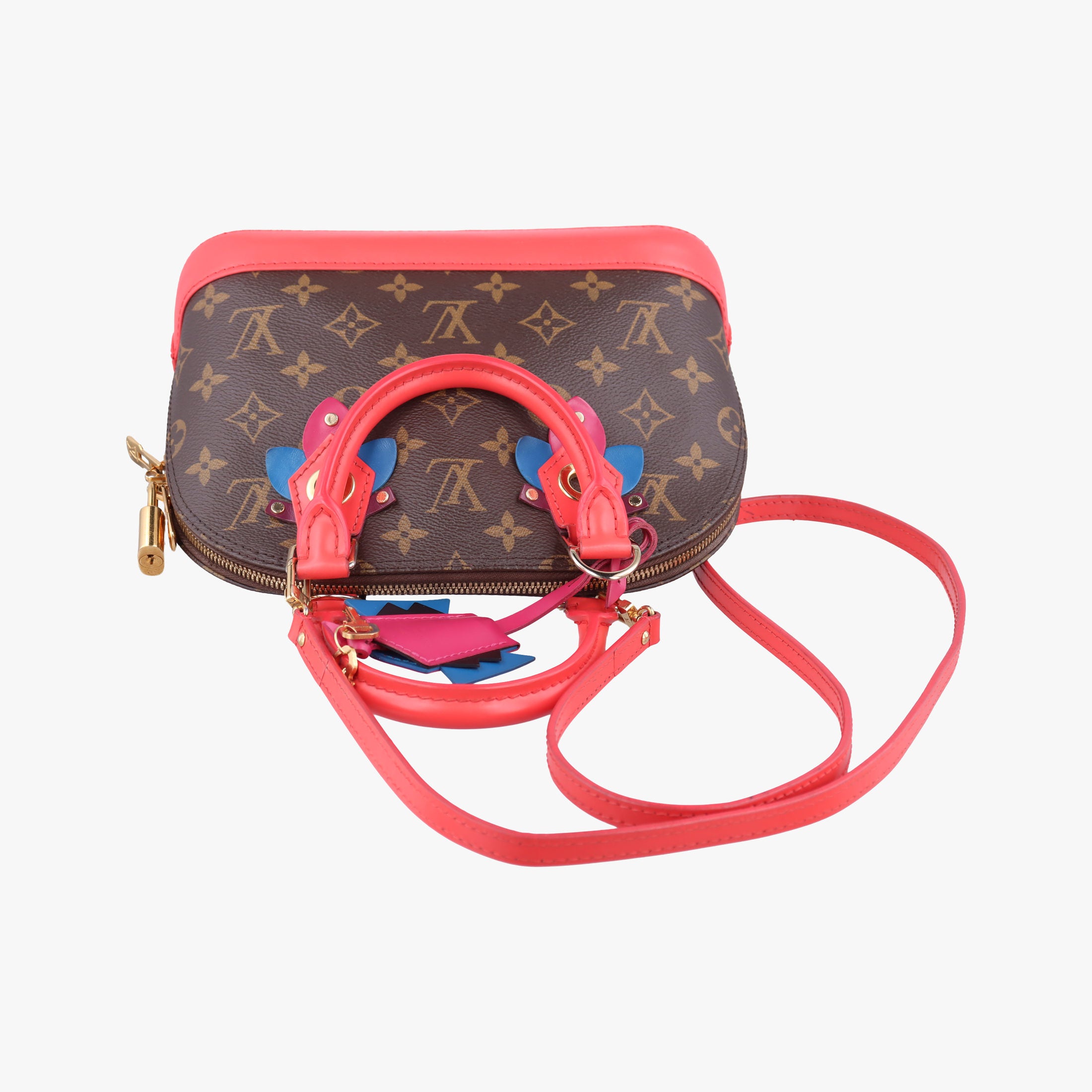 Pre-owned Louis Vuitton Alma BB　 Brown×Flamingo Monogram Canvas áMonogram Totem M41659 shoulderbag | stylenewstar