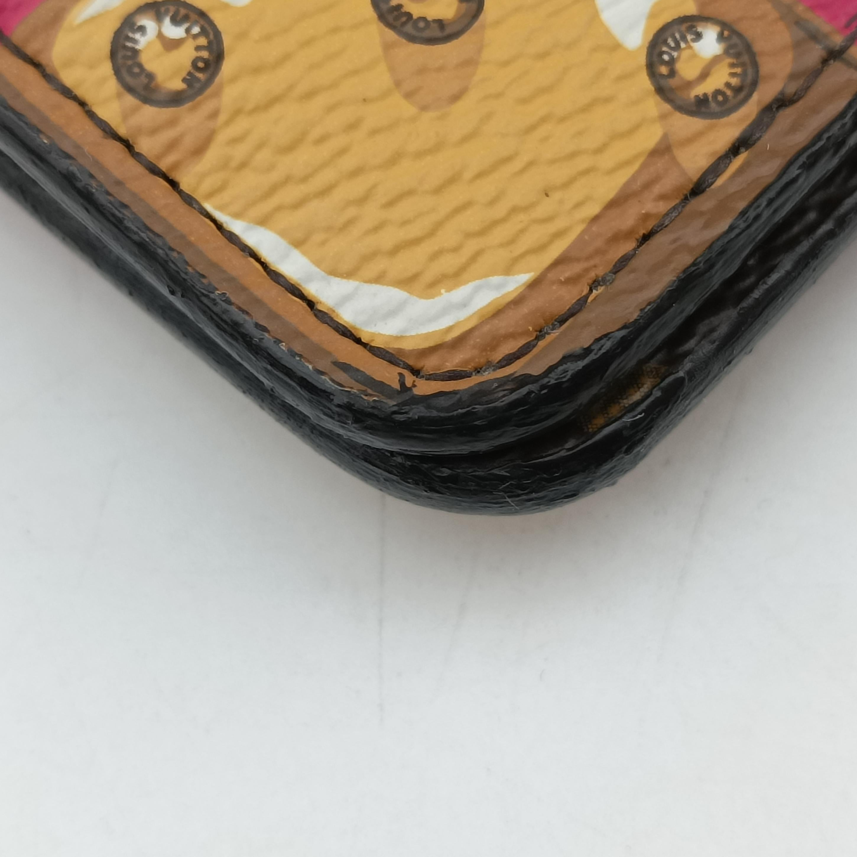Pre-owned Louis Vuitton Pochette Weekend brown×Fuchsia Pink Monogram Canvas M62456 shoulderbag | stylenewstar