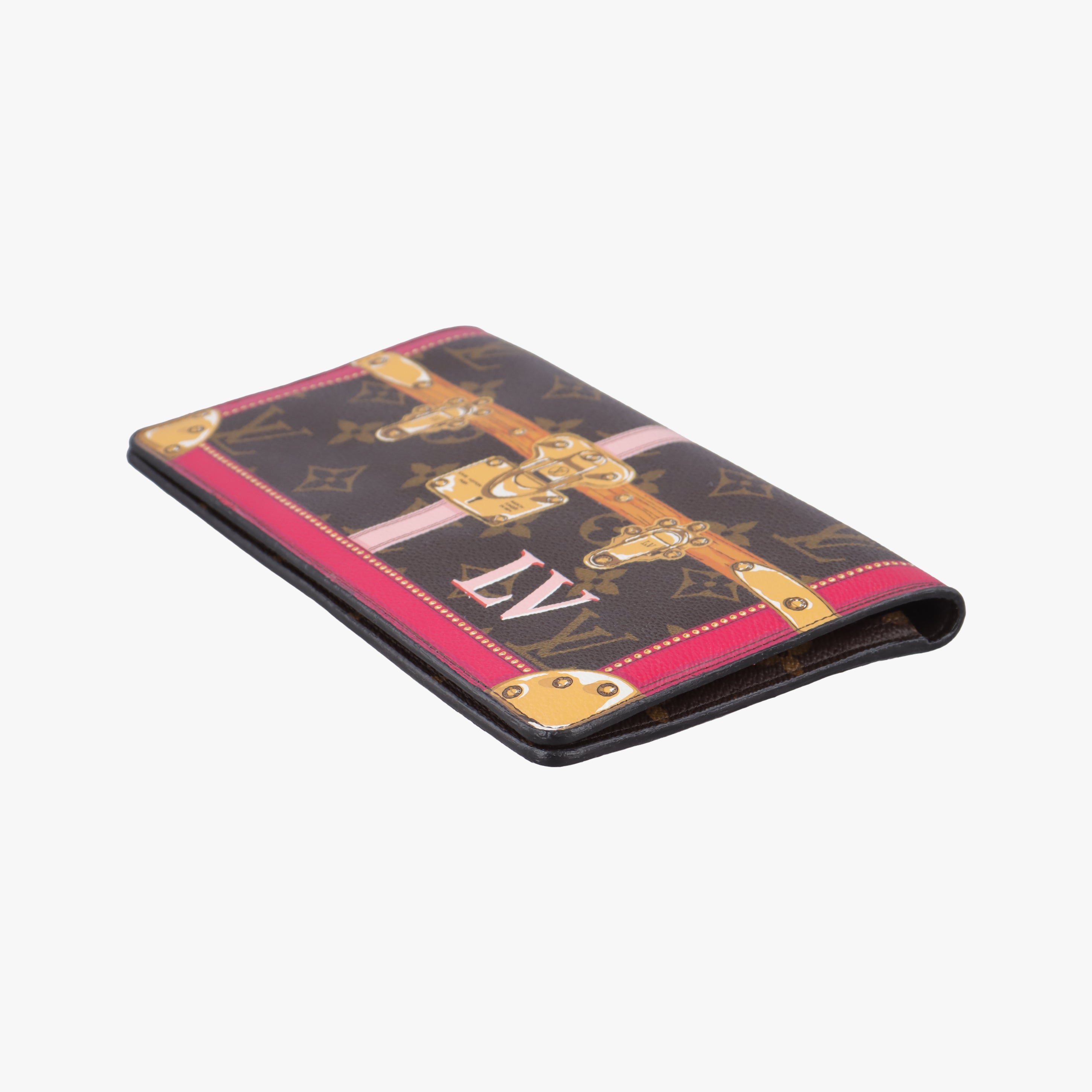 Pre-owned Louis Vuitton Pochette Weekend brown×Fuchsia Pink Monogram Canvas M62456 shoulderbag | stylenewstar