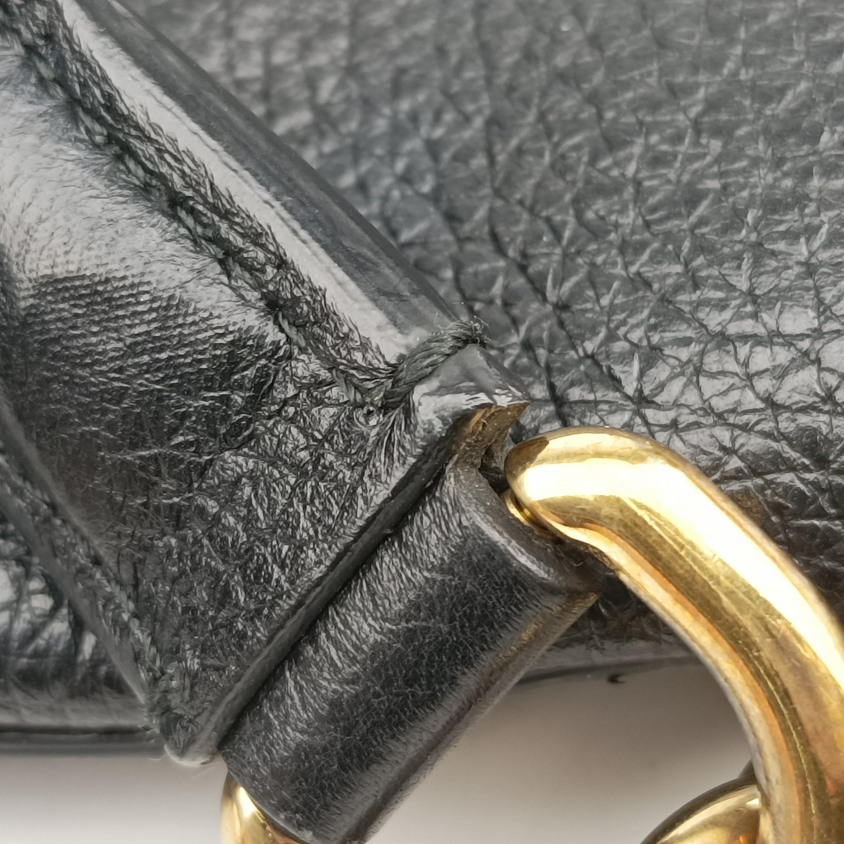 Vintage Dolce & Gabbana SICILY Black Leather  shoulderbag | stylenewstar