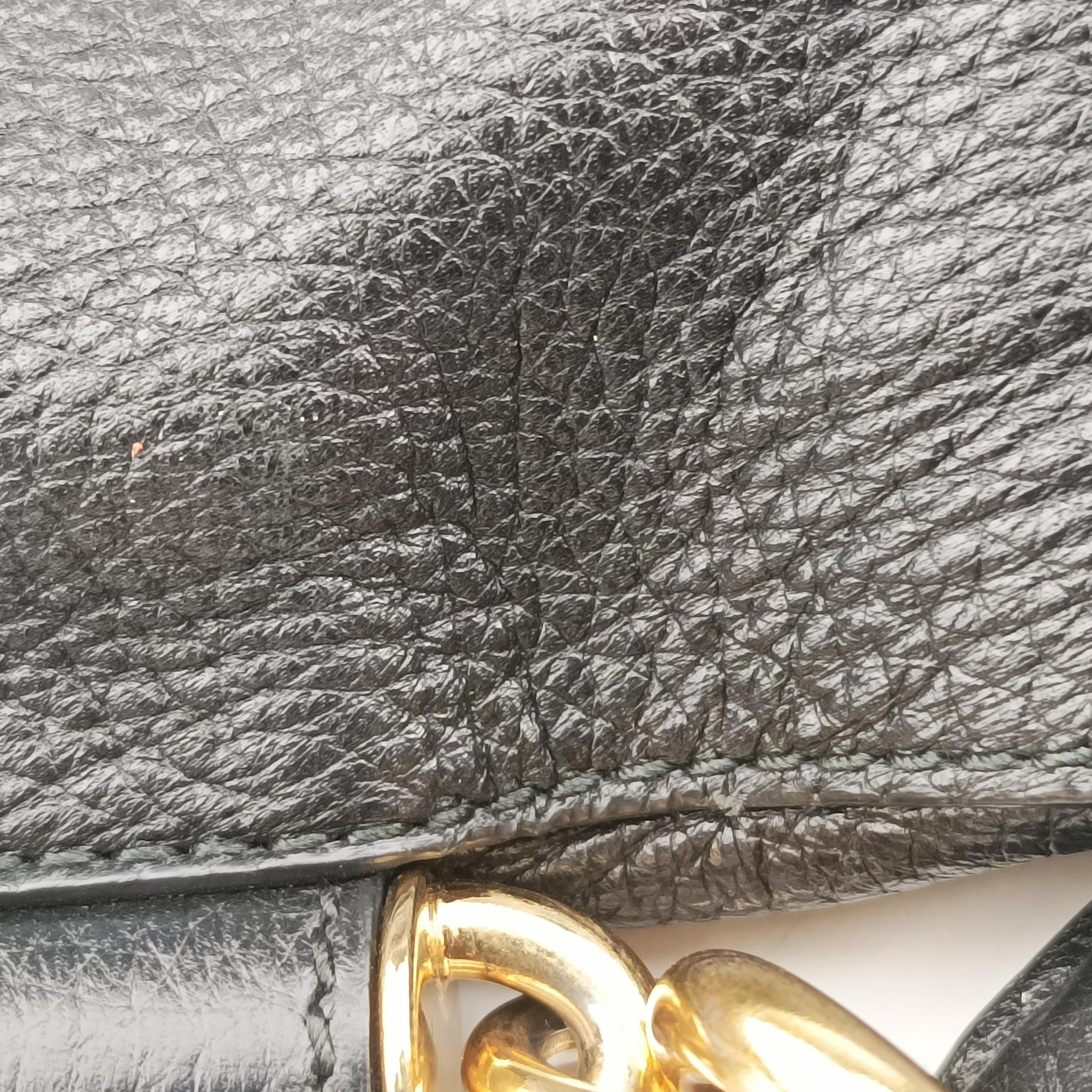 Vintage Dolce & Gabbana SICILY Black Leather  shoulderbag | stylenewstar