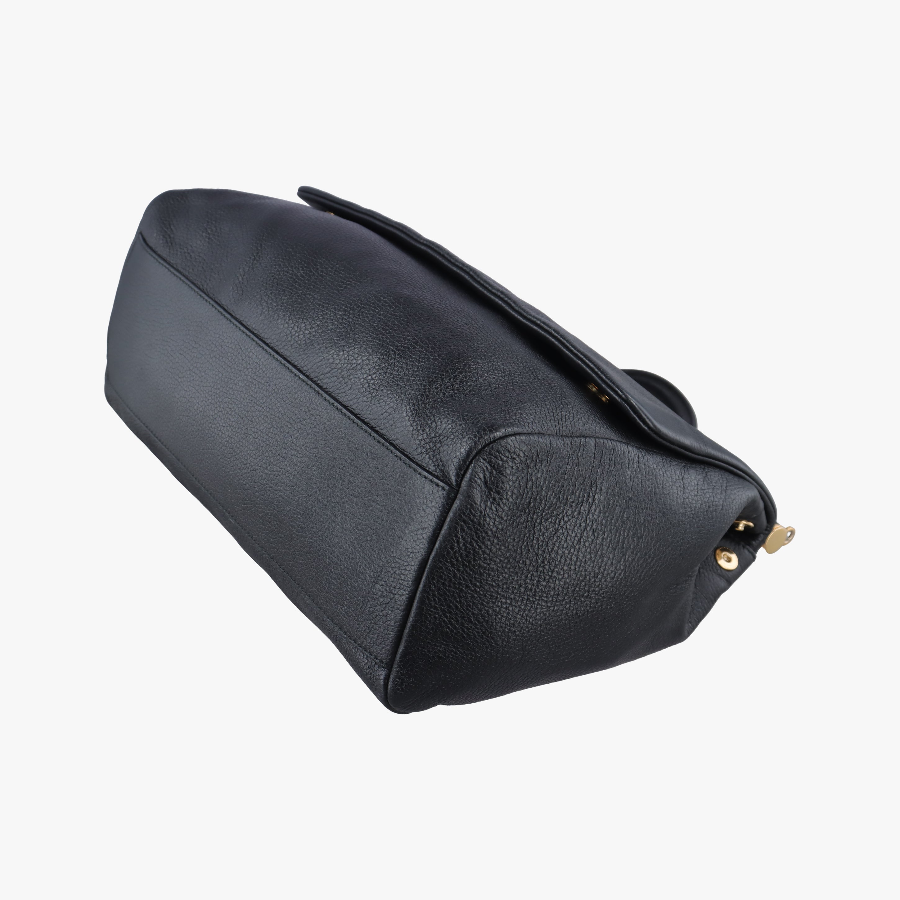 Vintage Dolce & Gabbana SICILY Black Leather  shoulderbag | stylenewstar